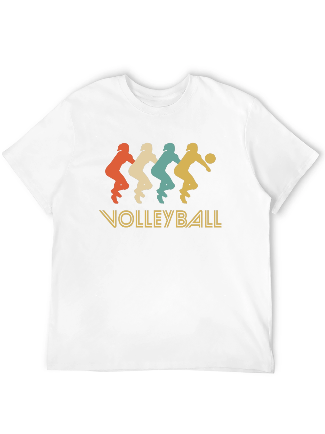 Retro Volleyball Player Graphic T-Shirt