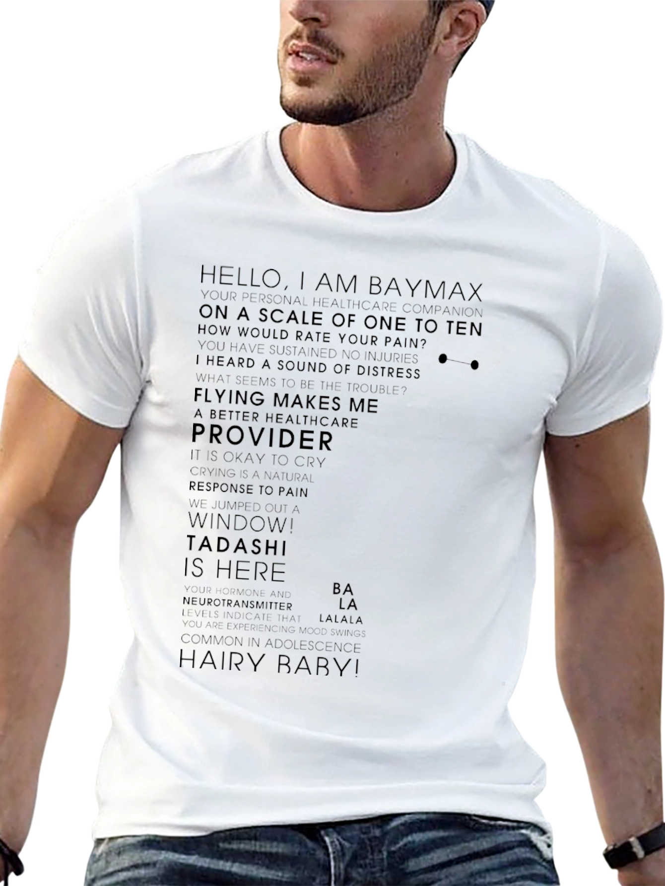 Baymax Quote T-Shirt - Healthcare Companion Tee