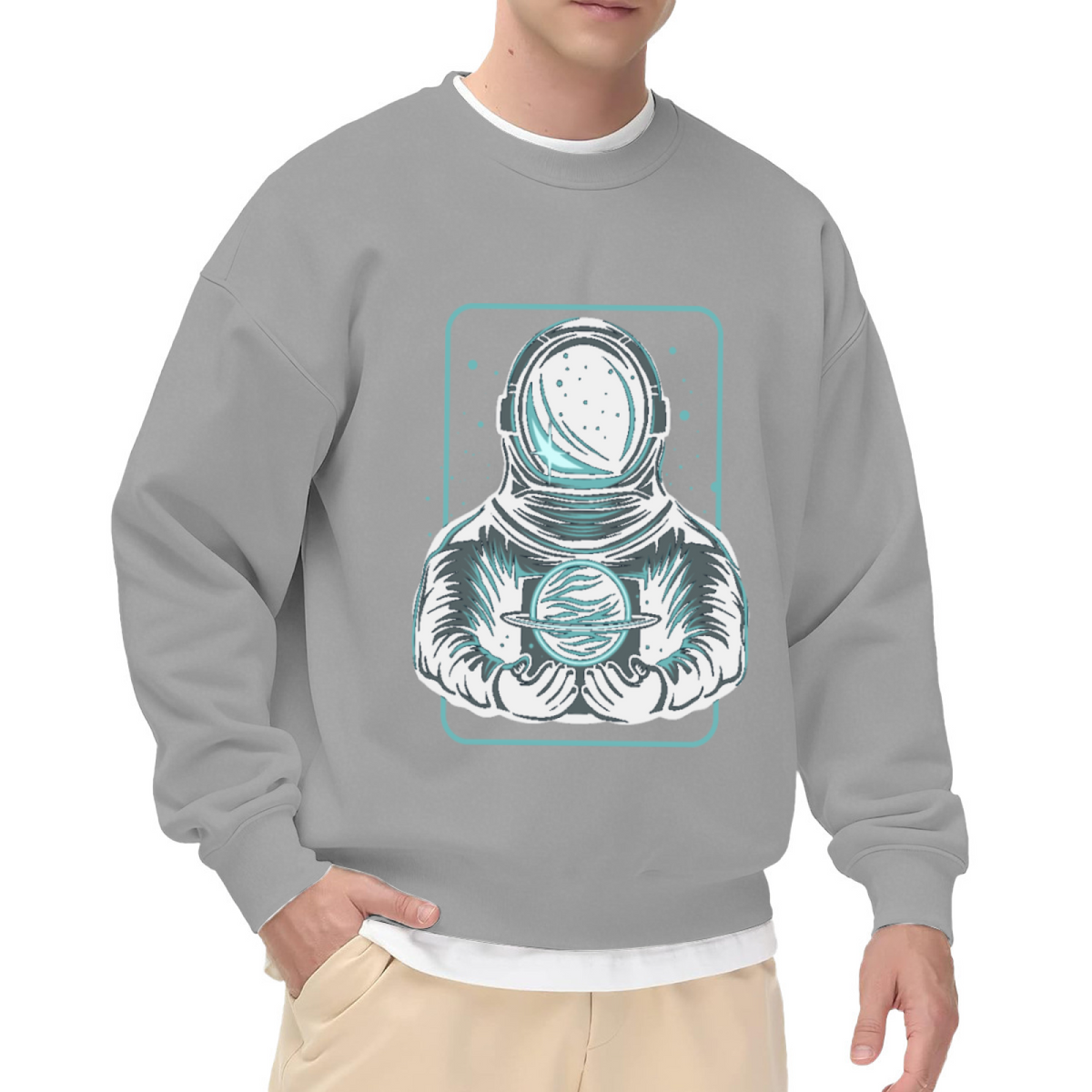 Gothic Astronaut Space Design Graphic ԲÁìÎÀÒ - Unique Design Pullover Sweatshirt