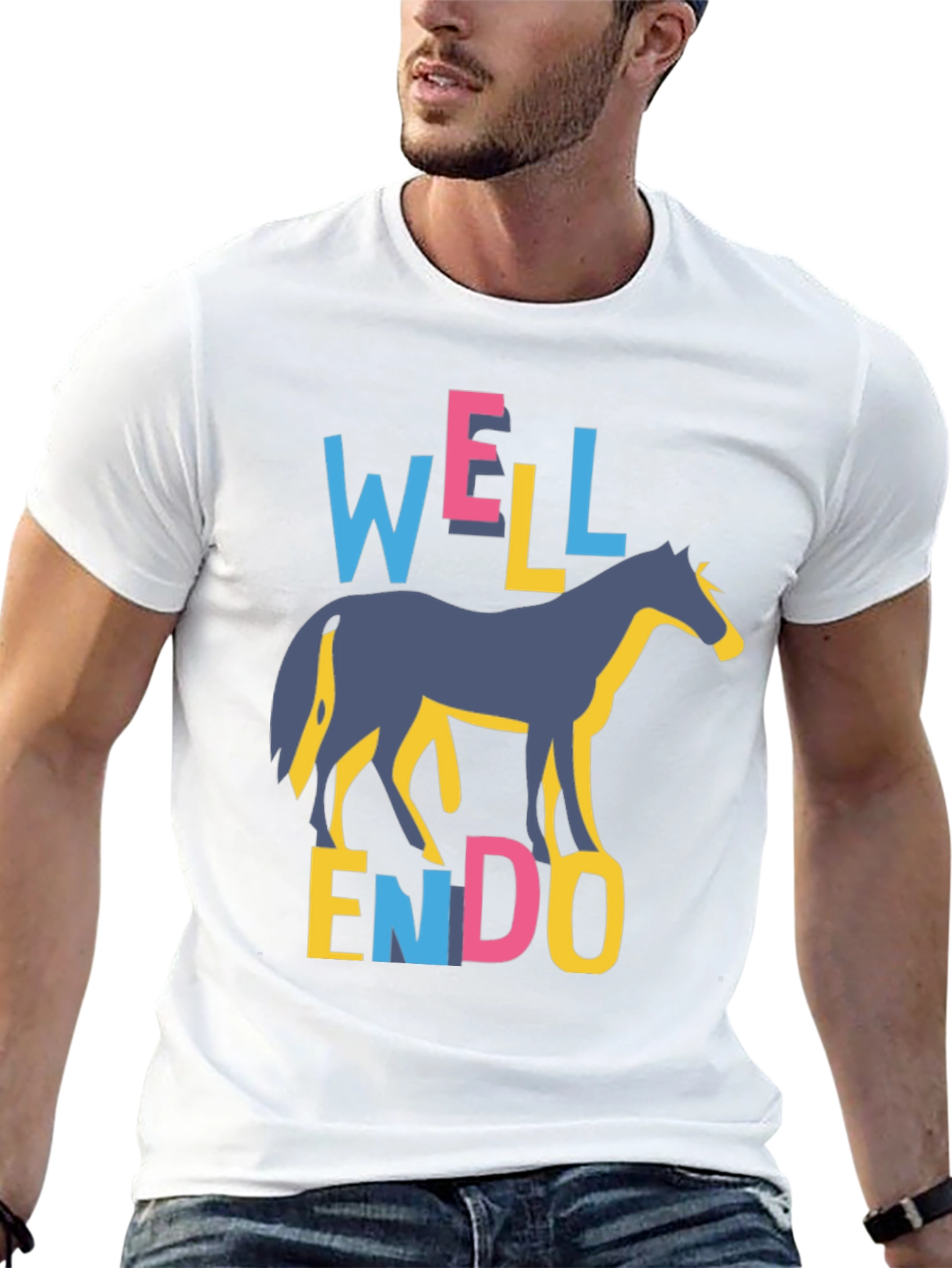 Well Endowed Horse Graphic T-Shirt