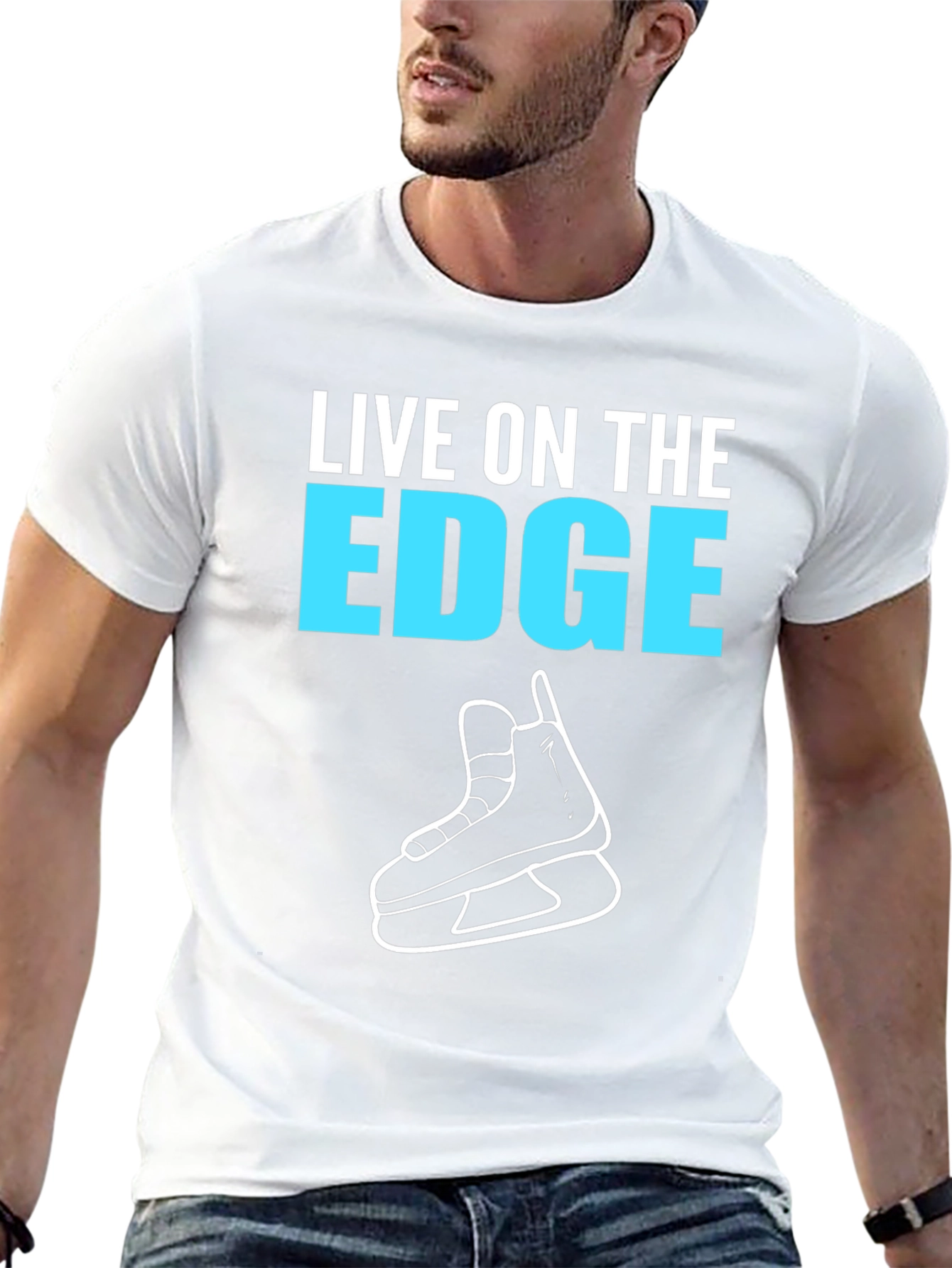 Live on the Edge Hockey T-Shirt