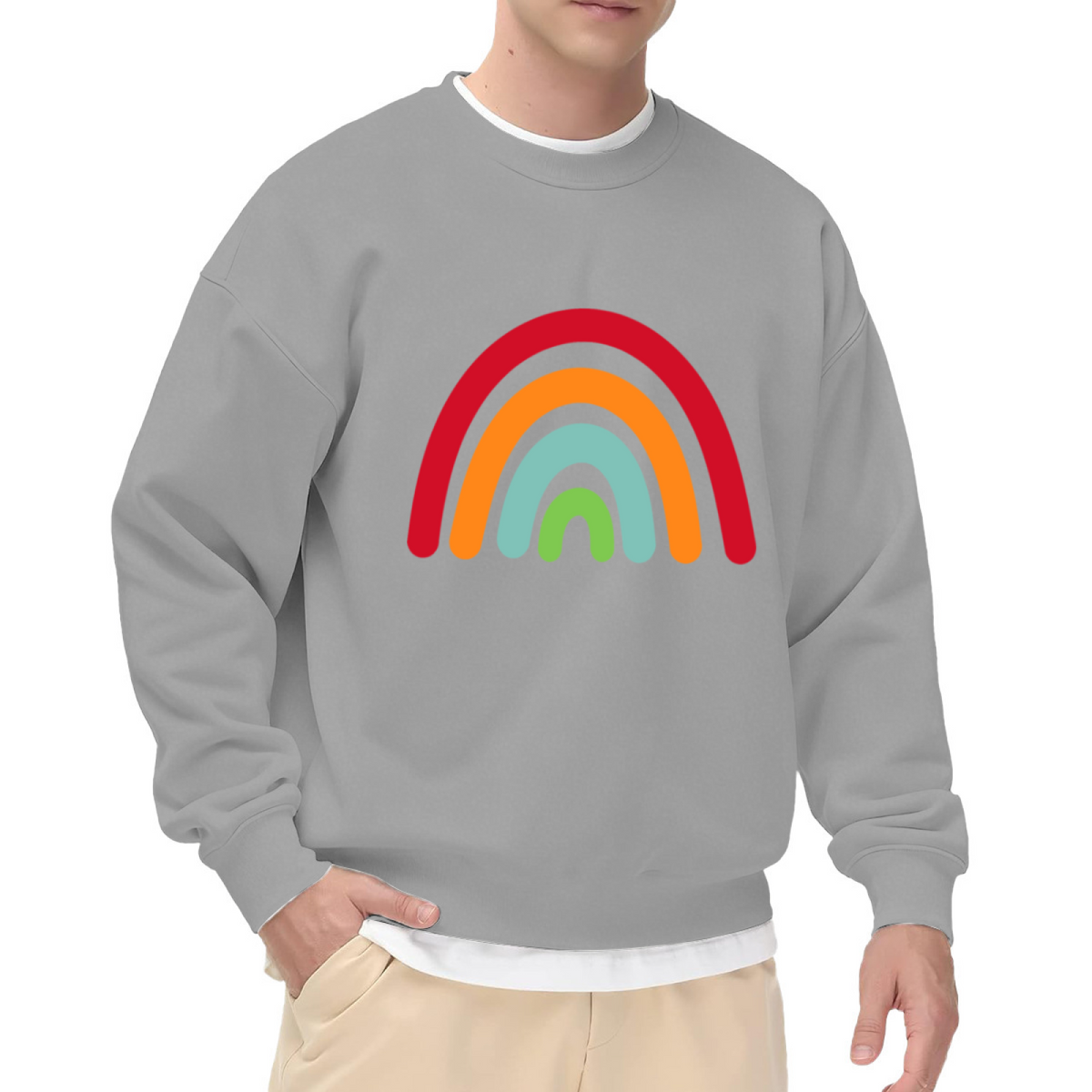Bold Rainbow Pride Graphic ԲÁìÎÀÒ - Unique Design Pullover Sweatshirt