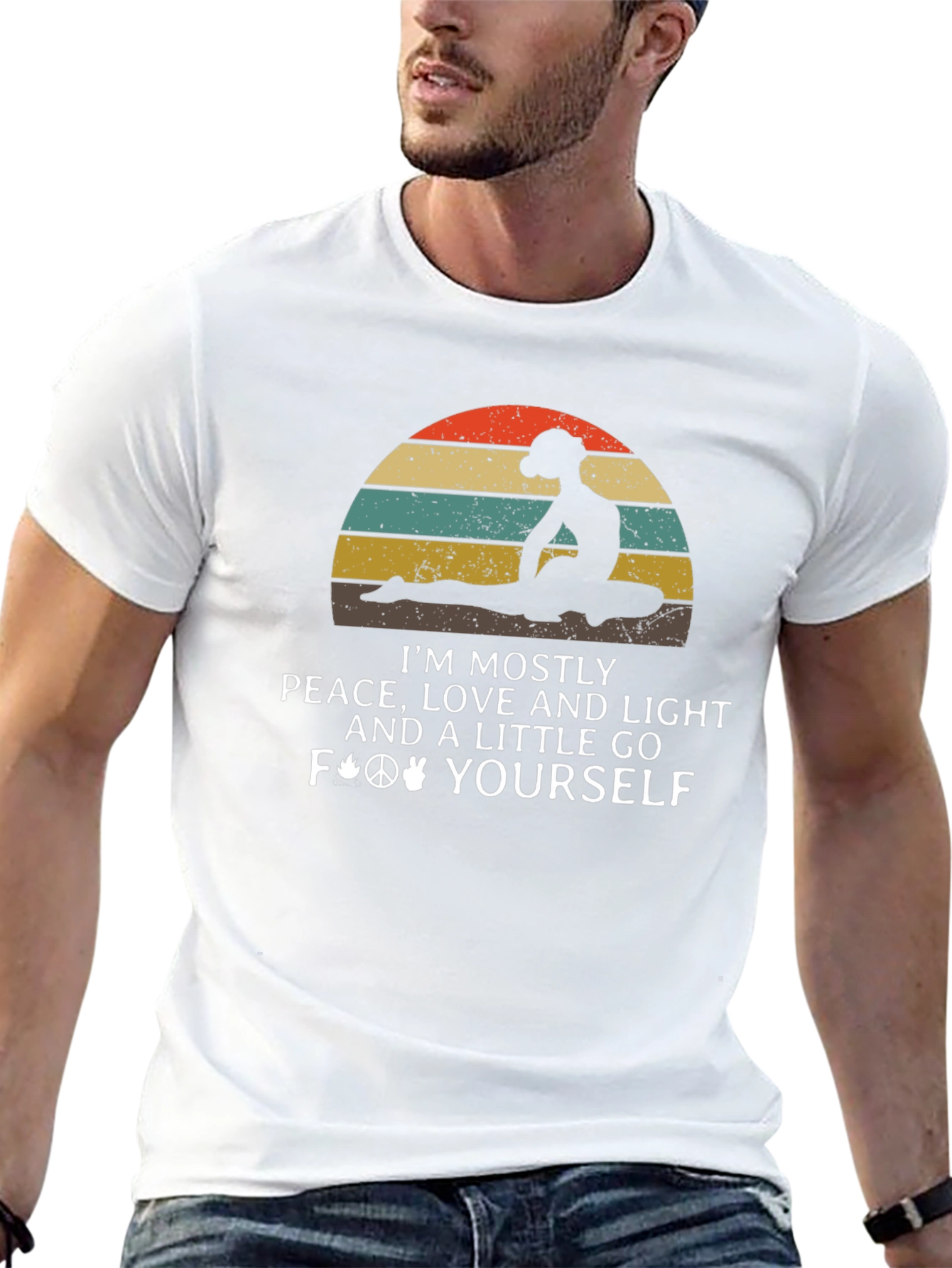 Peace Love Light Graphic T-Shirt