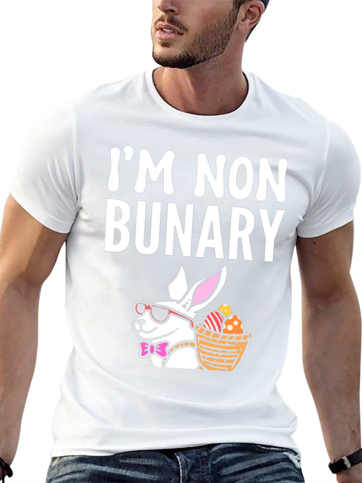 Im Non Bunary Funny Easter T-Shirt