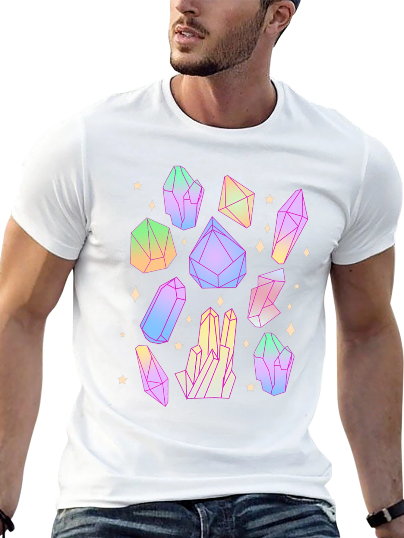 Crystal T-Shirt - Geometric Design