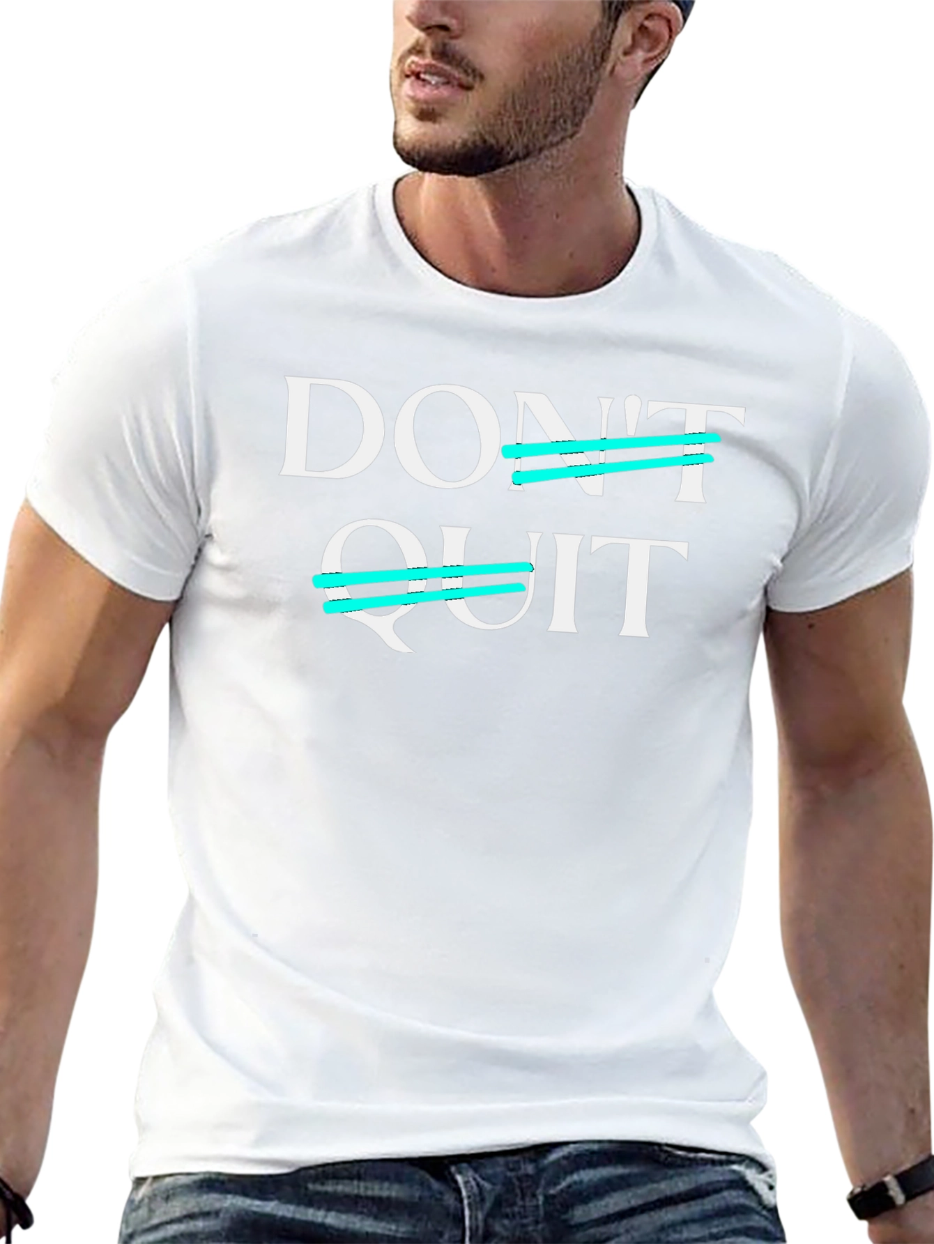 Dont Quit Motivation T-Shirt - Black
