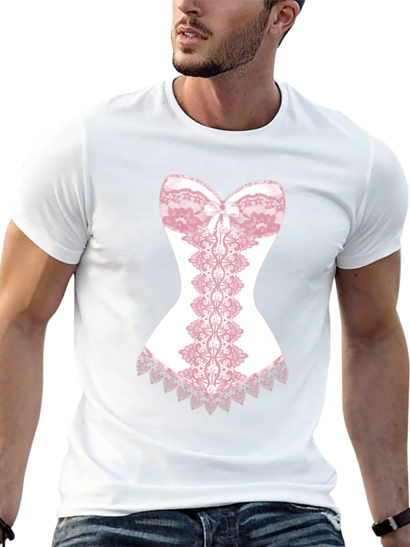Novelty Corset Graphic T-Shirt