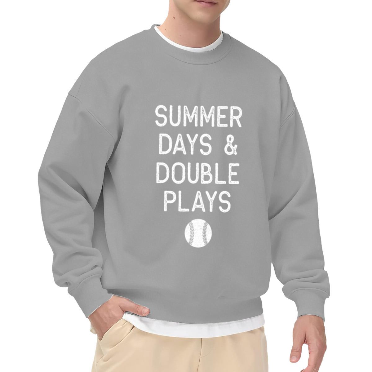 SUMMER DAYS & DOUBLE PLAYS - Baseball Graphic ԲÁìÎÀÒ | Unisex Pullover Sweatshirt