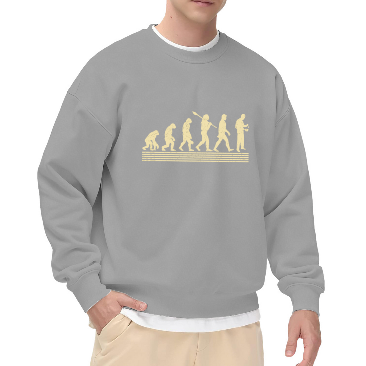 March of Progress - Evolution Science Graphic ԲÁìÎÀÒ | Unisex Pullover Sweatshirt
