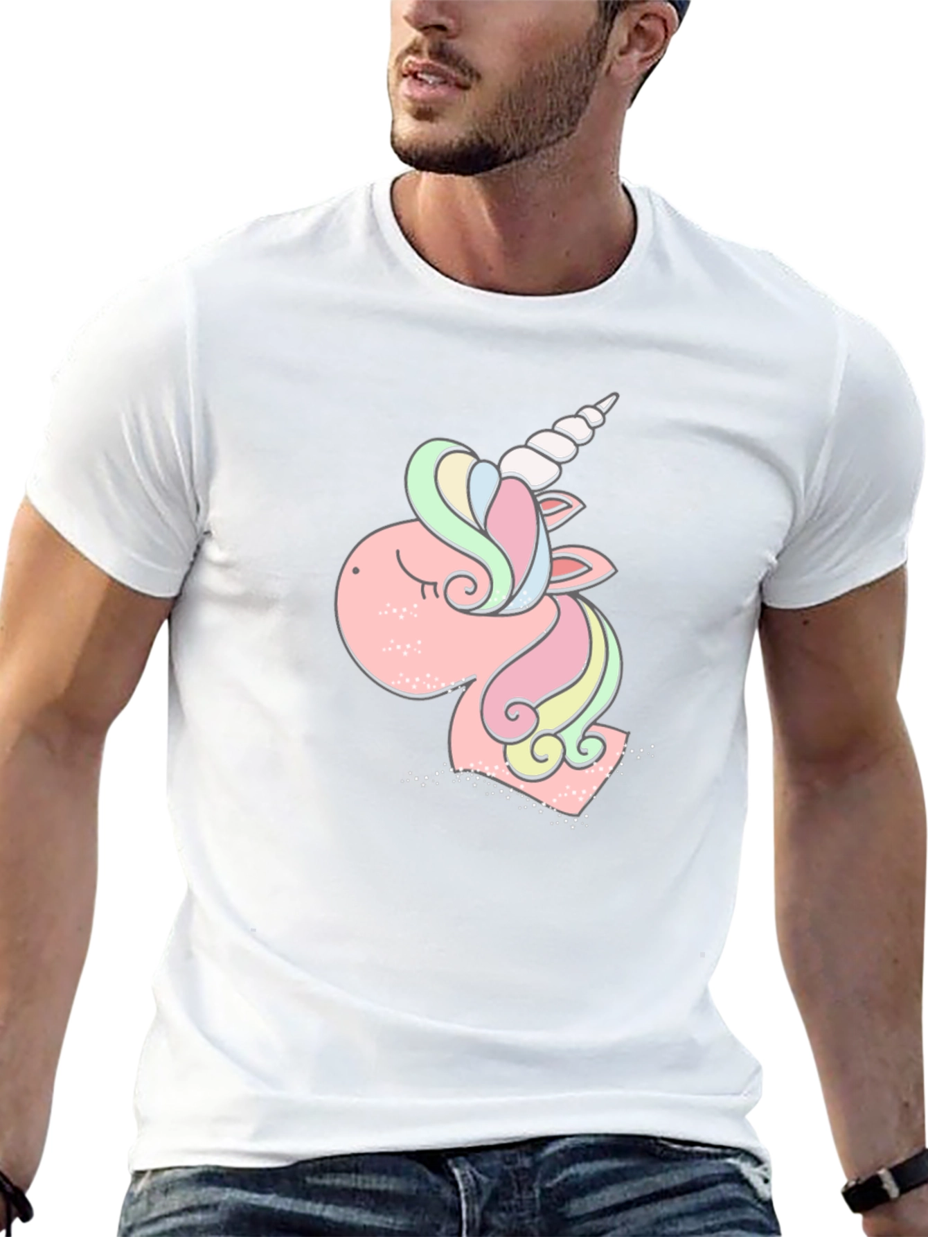 Unicorn Graphic Tee - Black T-Shirt
