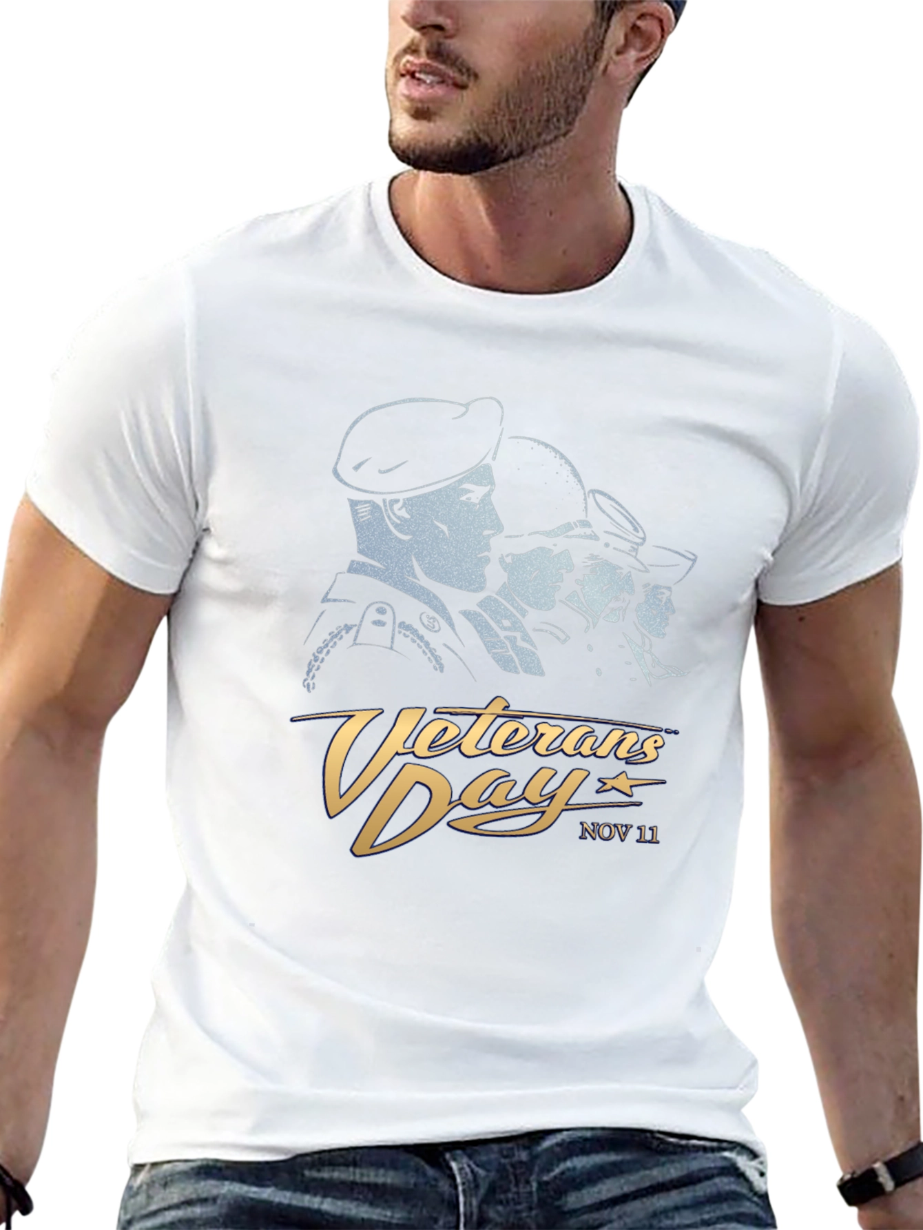 Veterans Day T-Shirt - Black Graphic Tee