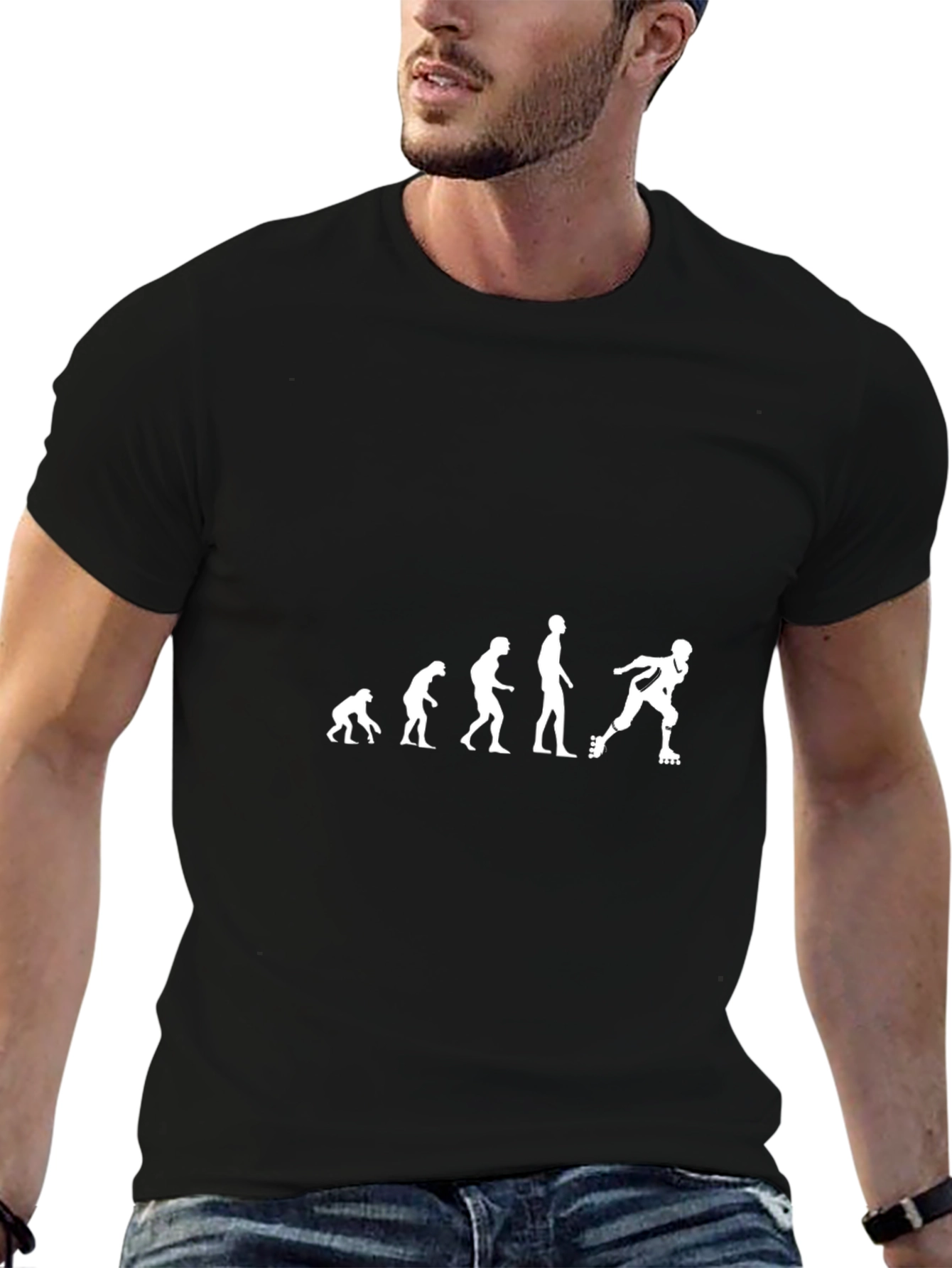 Evolution of Skating T-Shirt - Rollerblade Humor Tee