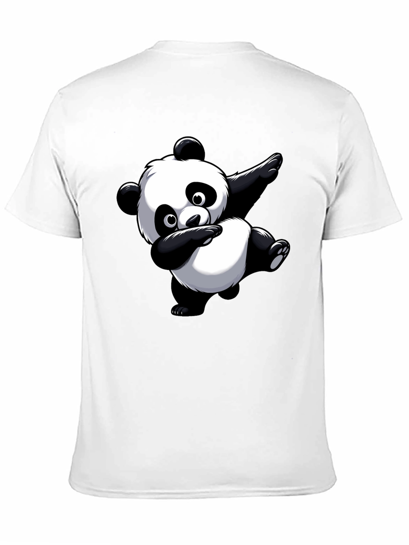 Dabbing Panda Graphic Tee - Black