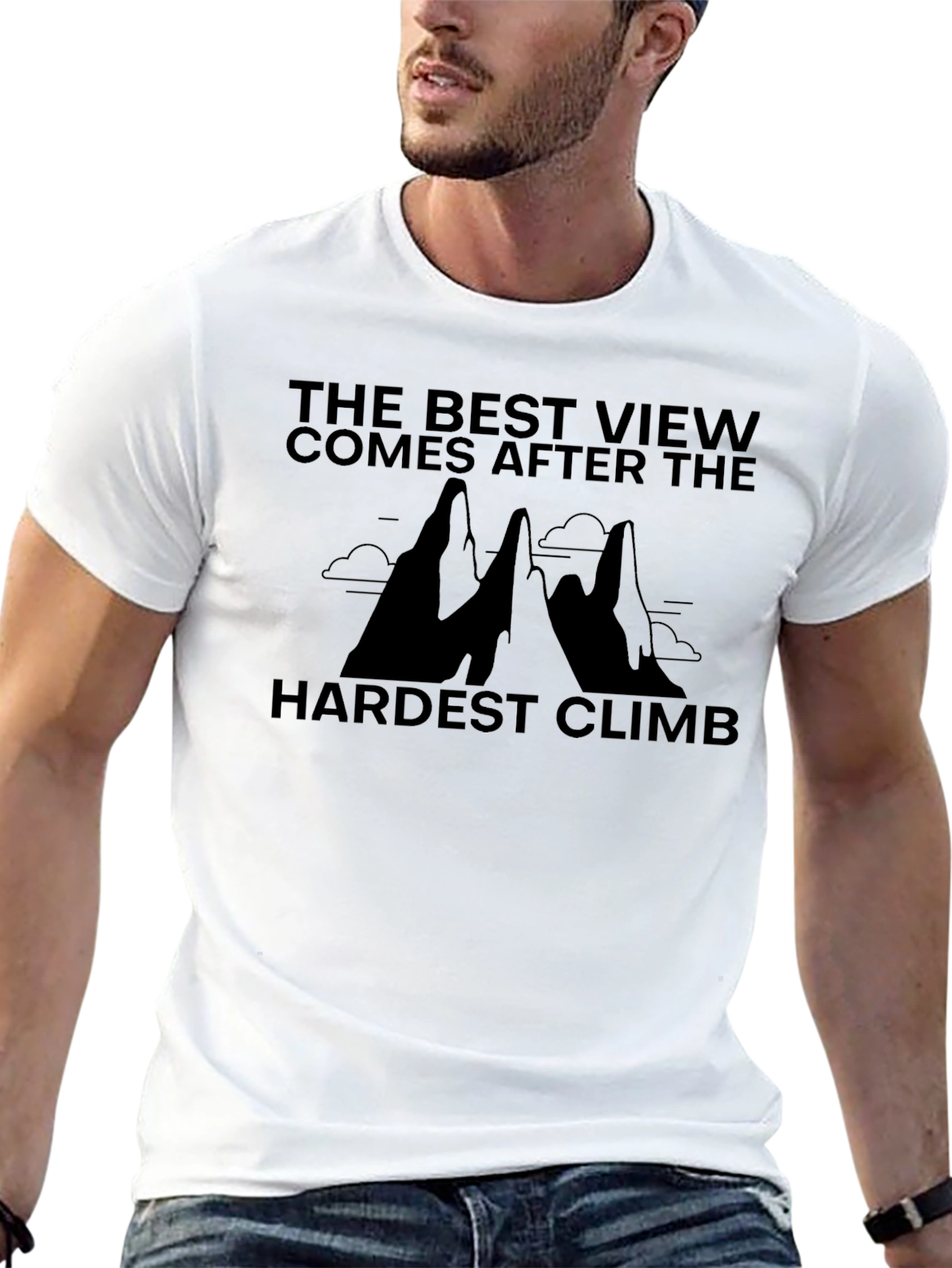 Best View Hardest Climb Graphic T-Shirt