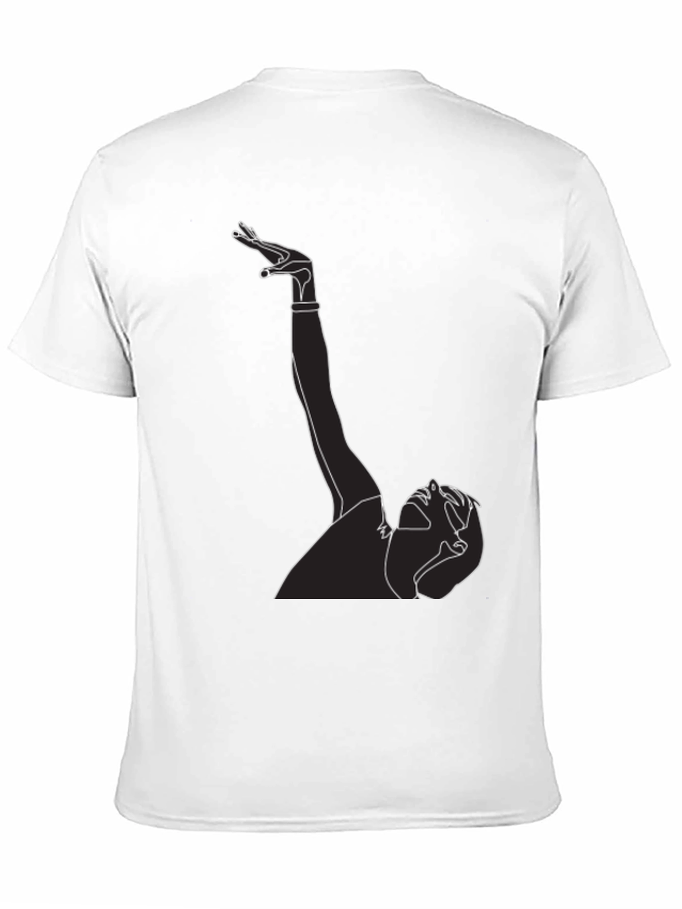 Line Art Graphic Tee - Black T-Shirt