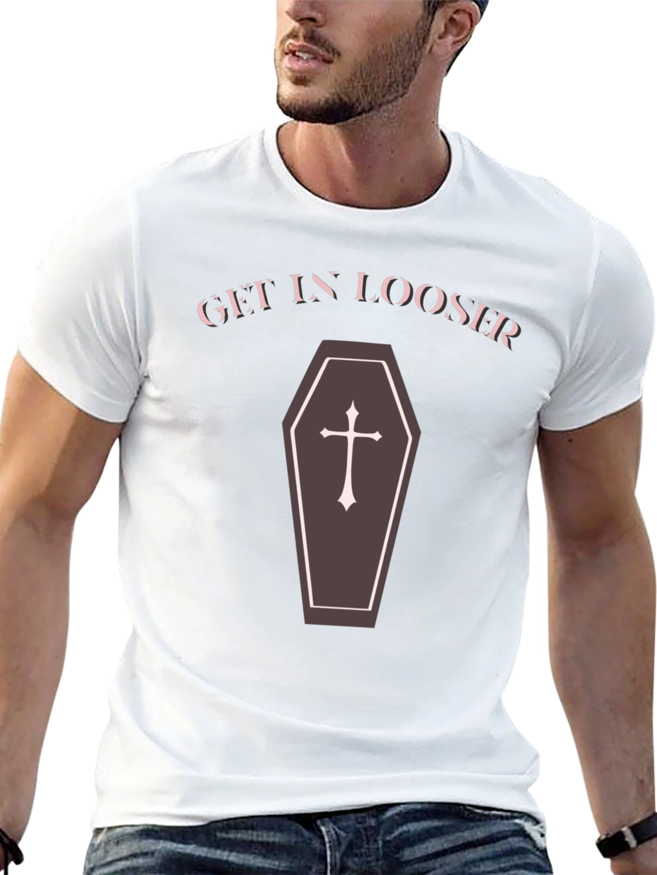 Get In Looser Coffin Graphic Tee