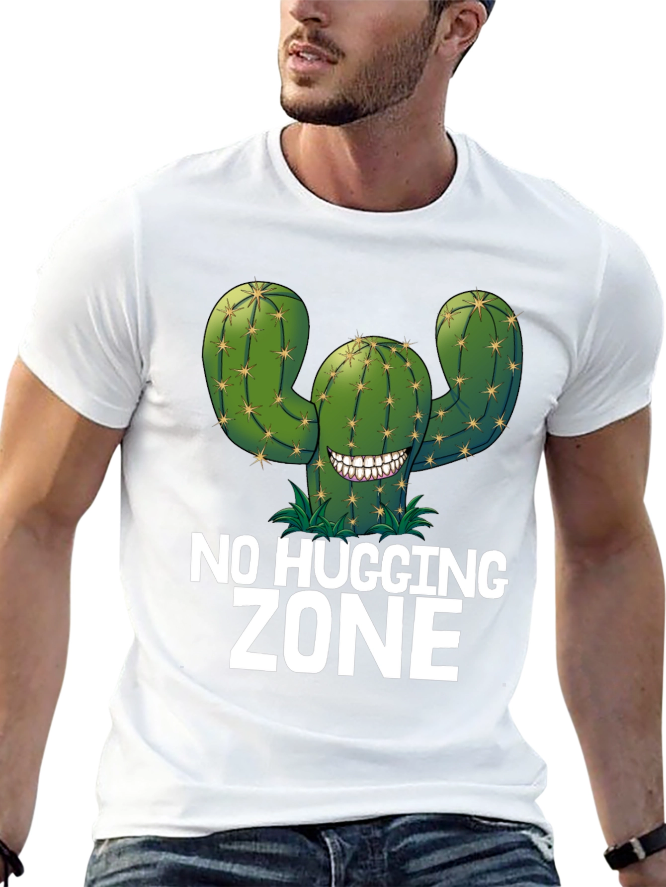 No Hugging Zone Cactus Graphic Tee