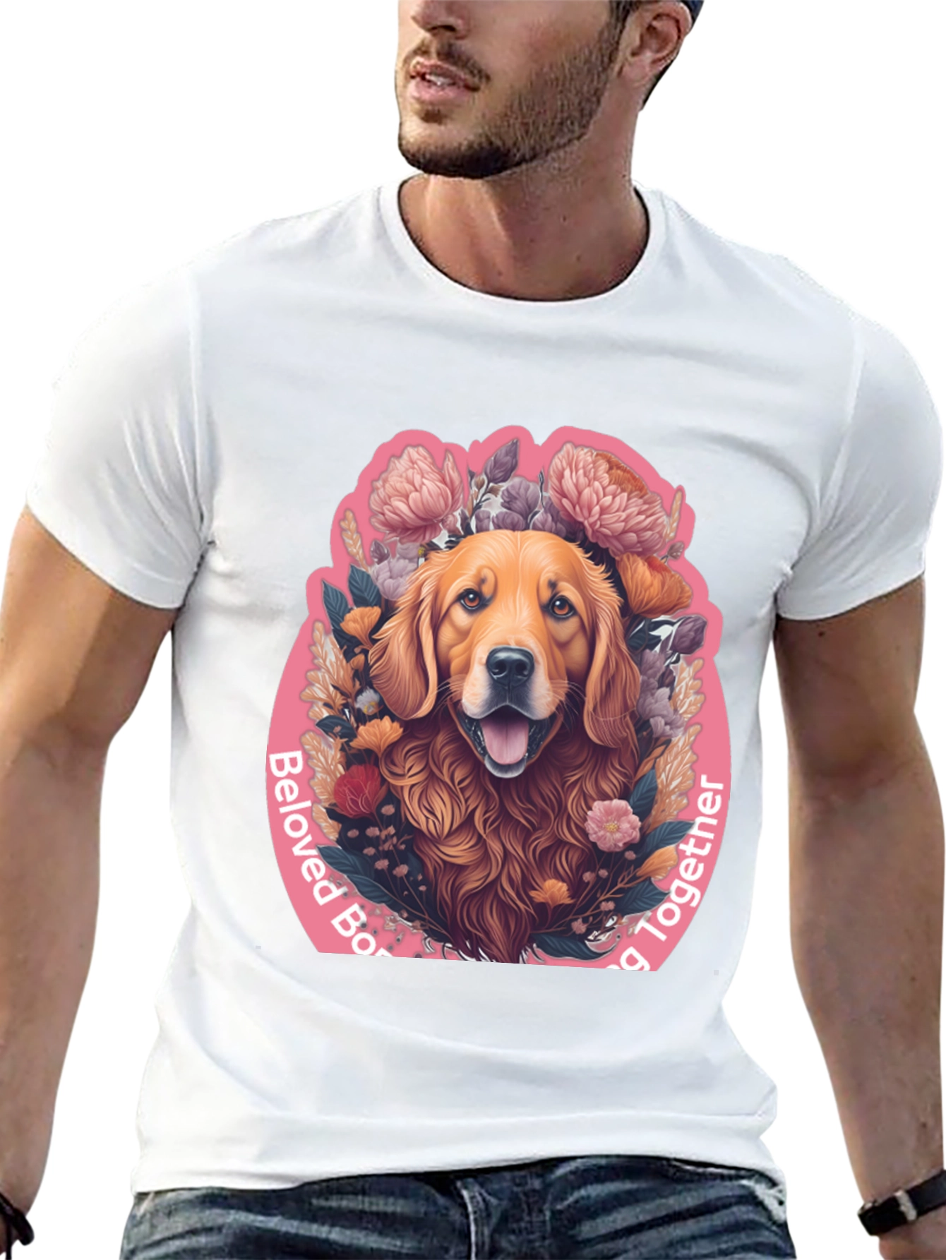 Beloved Dog Graphic Tee - Black Cotton Comfort