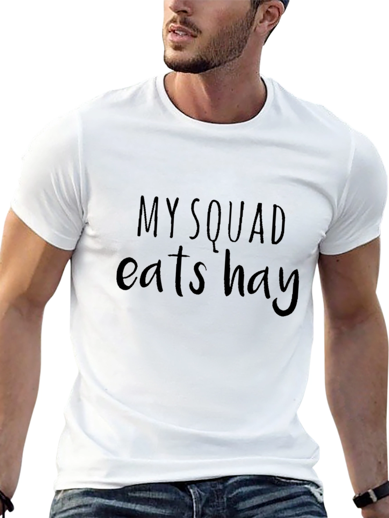 My Squad Eats Hay Black T-Shirt