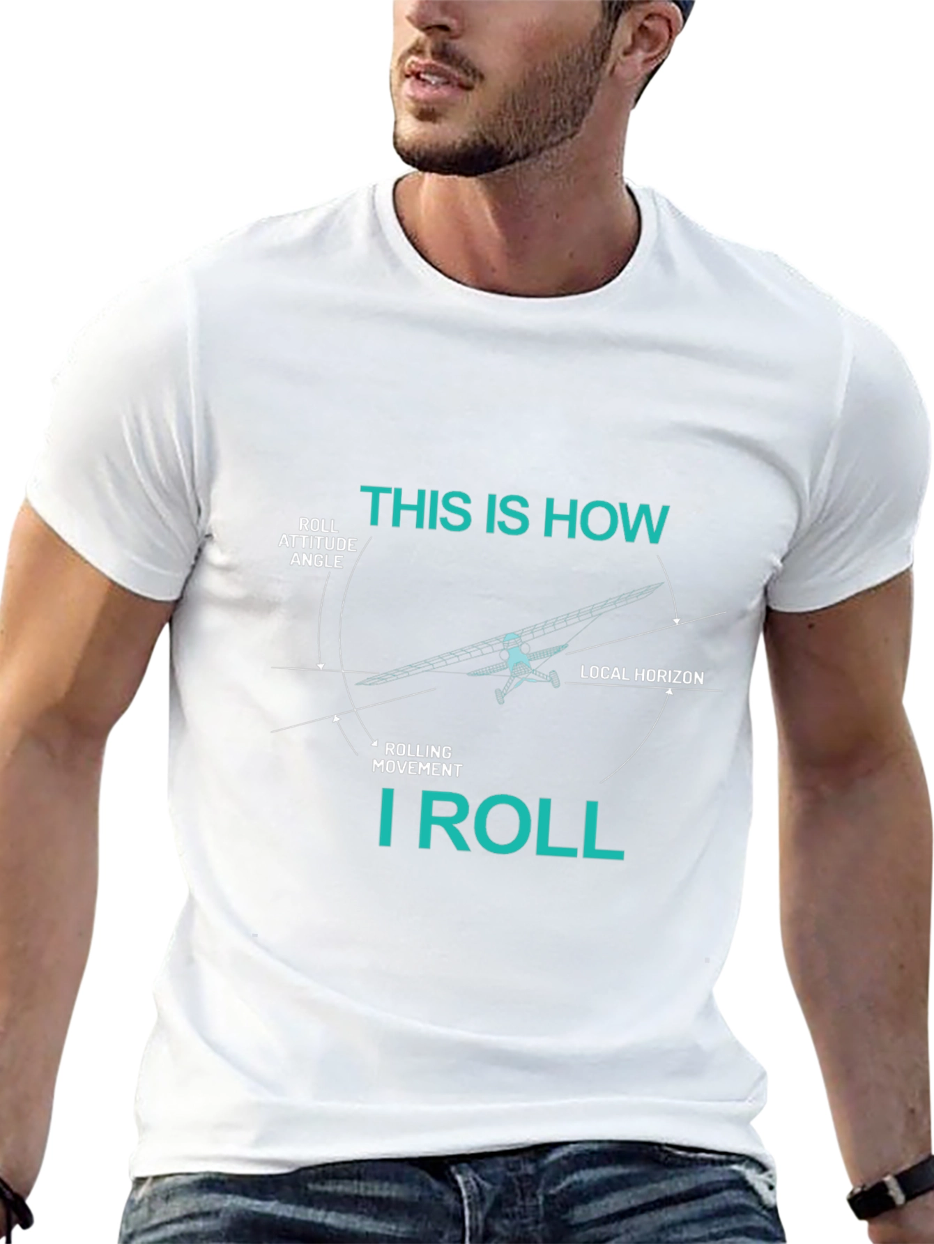 Pilot This is How I Roll Graphic T-Shirt