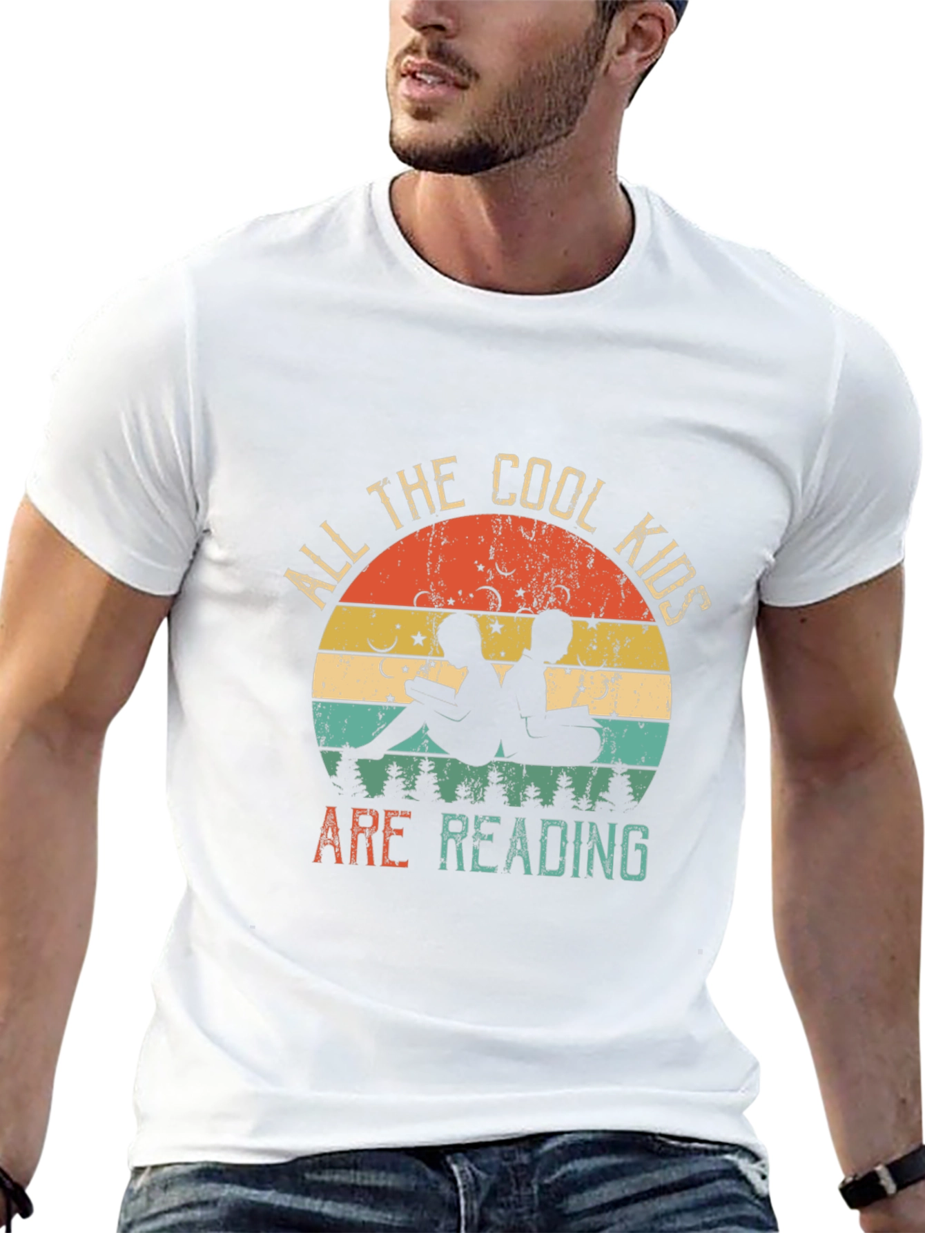 Cool Kids Reading T-Shirt - Retro Book Lover Tee