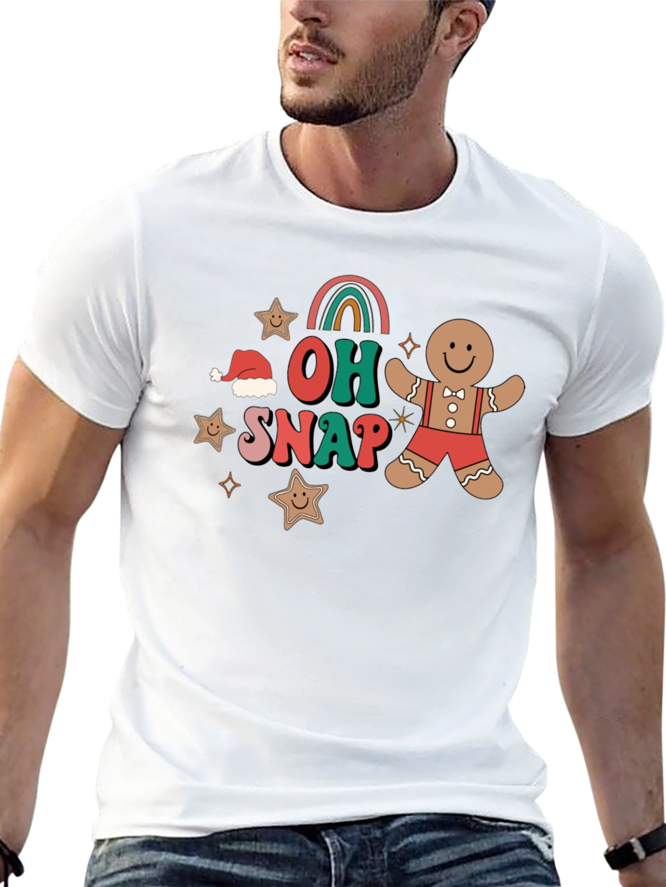 Oh Snap Gingerbread Christmas Graphic Tee