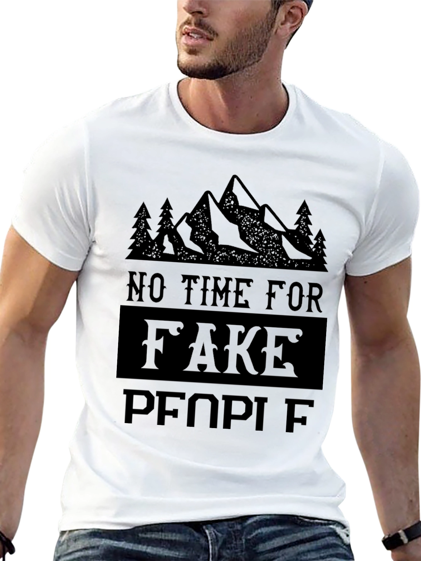 No Time For Fake People Mountain Tee