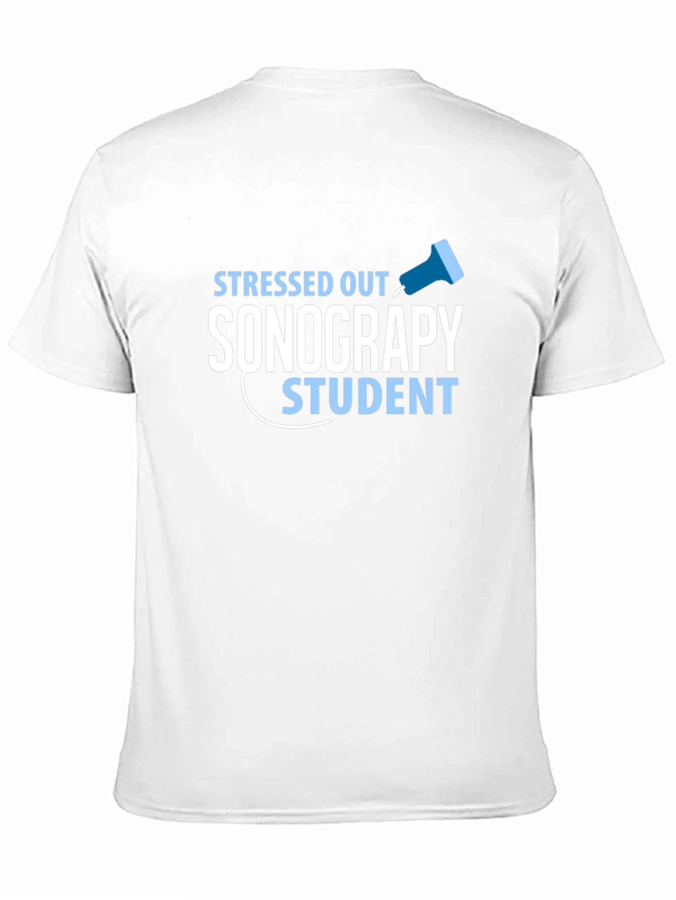 Stressed Out Sonography Student Black T-Shirt