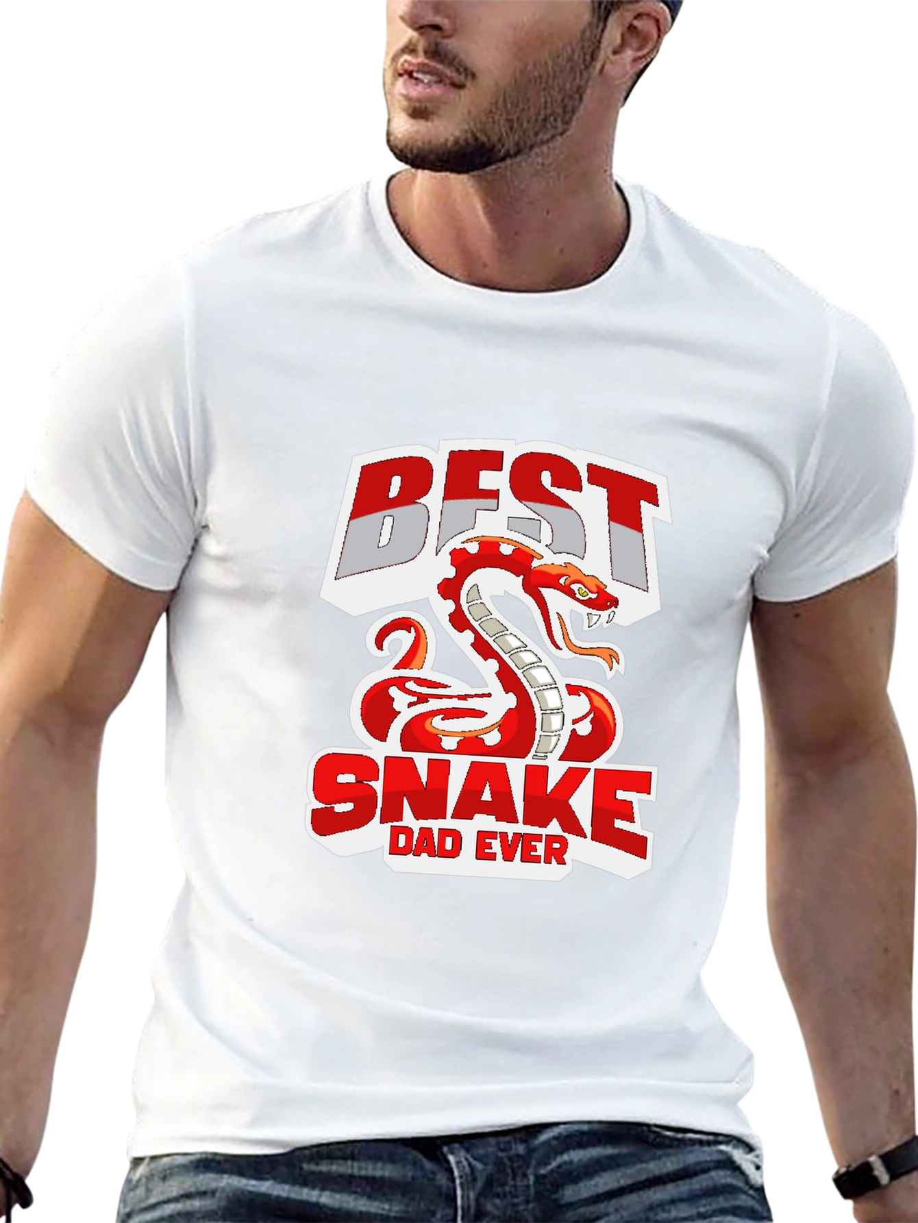 Best Snake Dad Ever Graphic T-Shirt