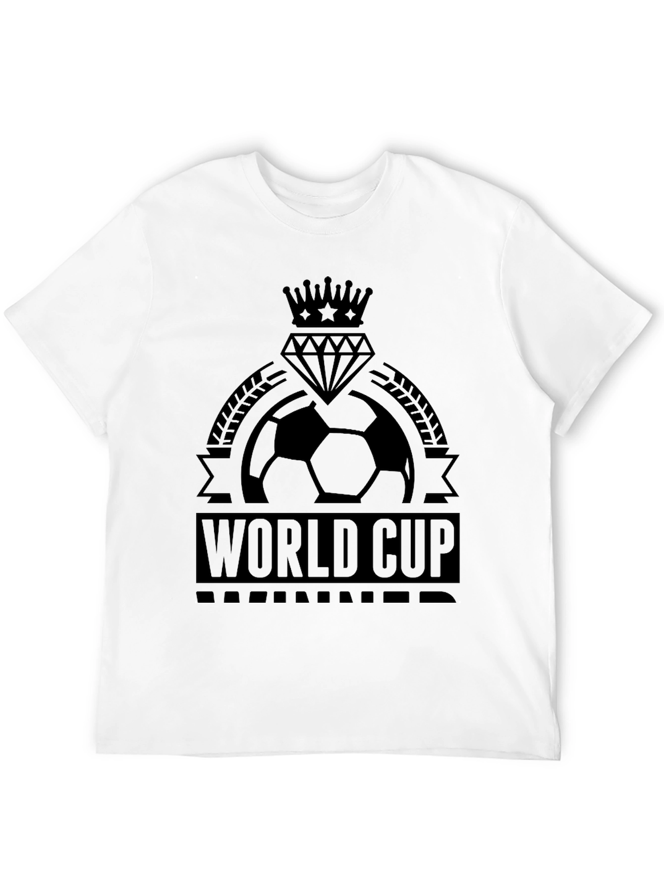 World Cup Soccer T-Shirt - Black Graphic Tee
