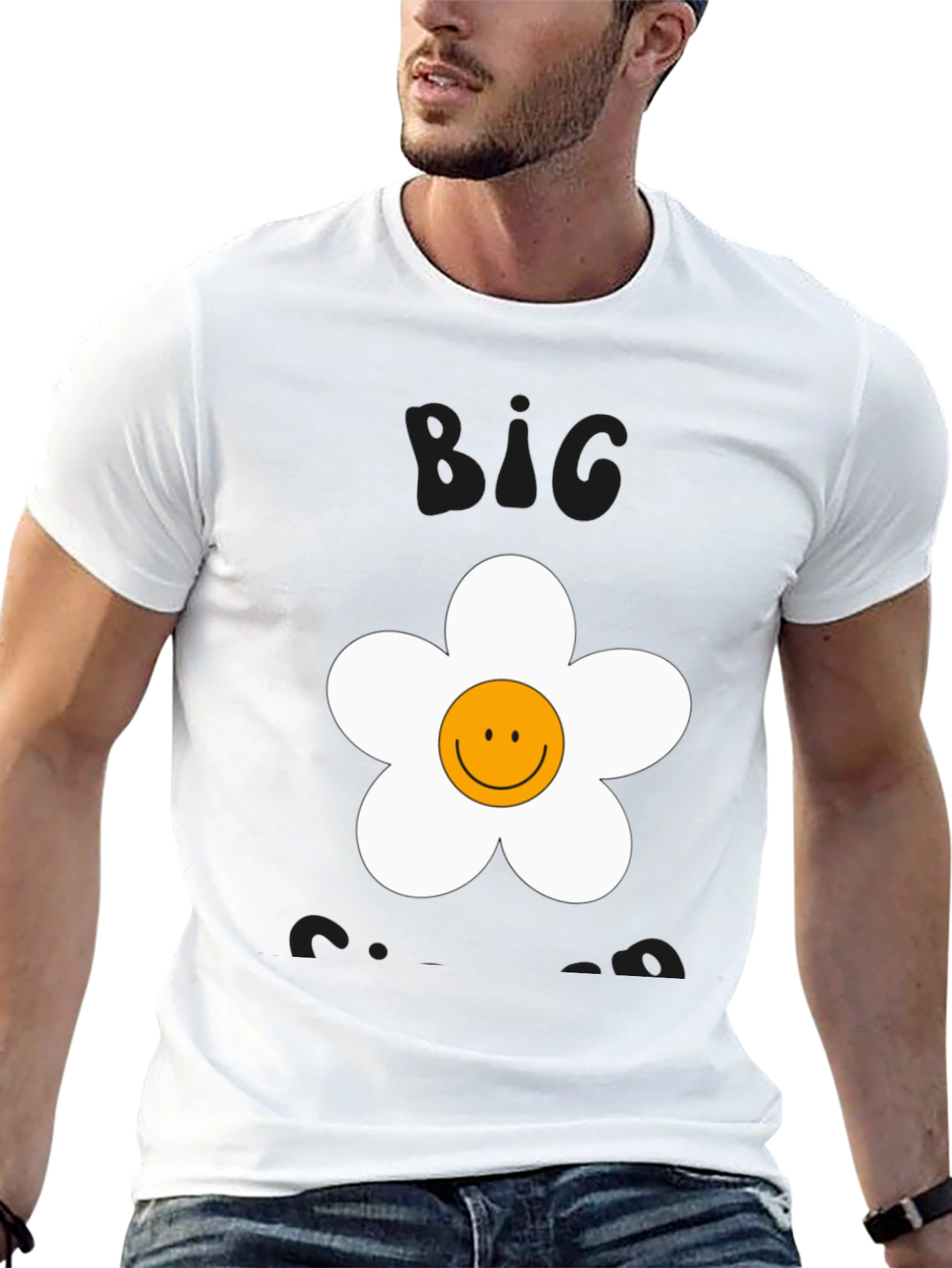 Big Energy Smiley Flower Graphic Tee
