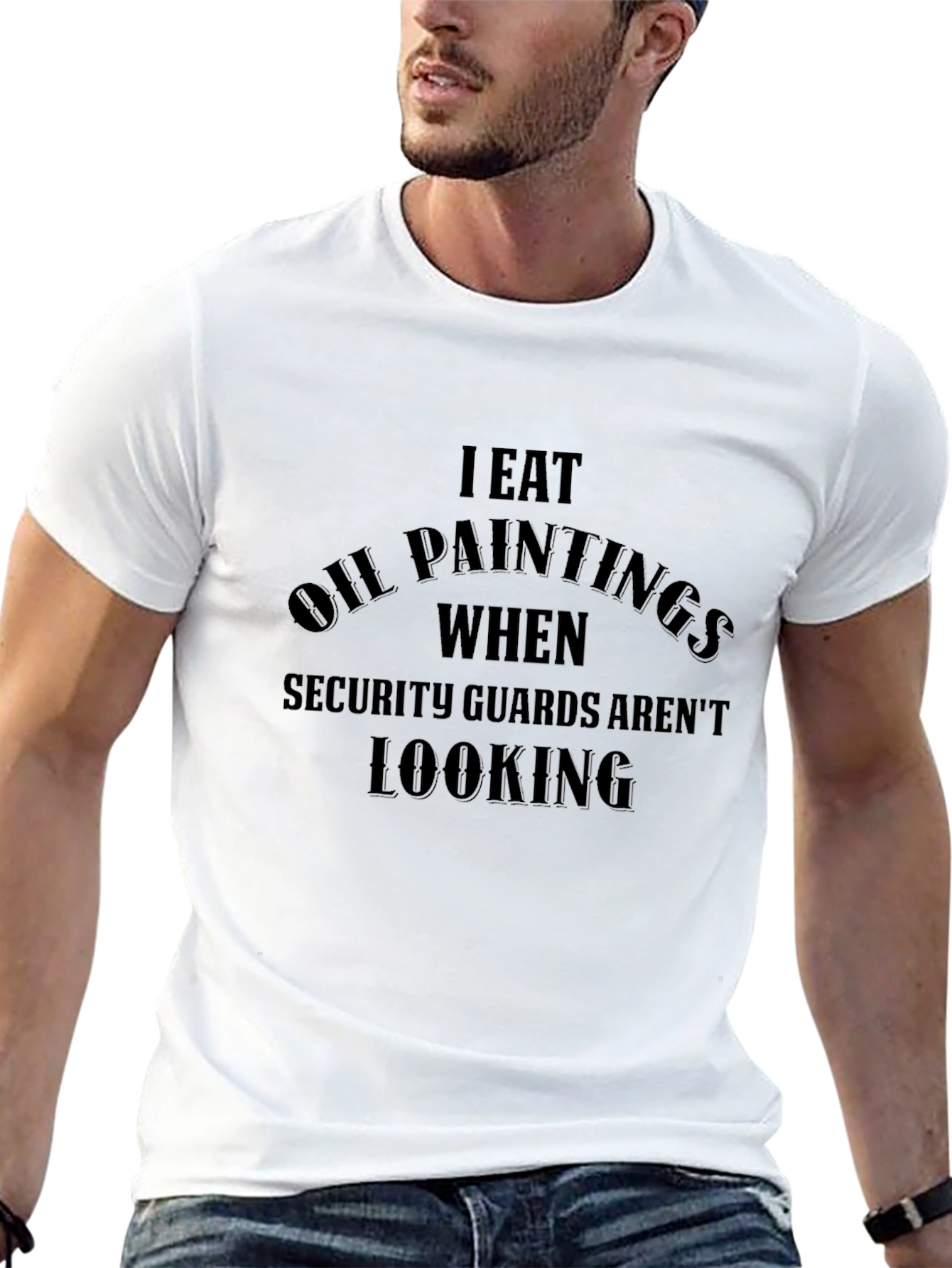I Eat Oil Paintings Funny Graphic Tee