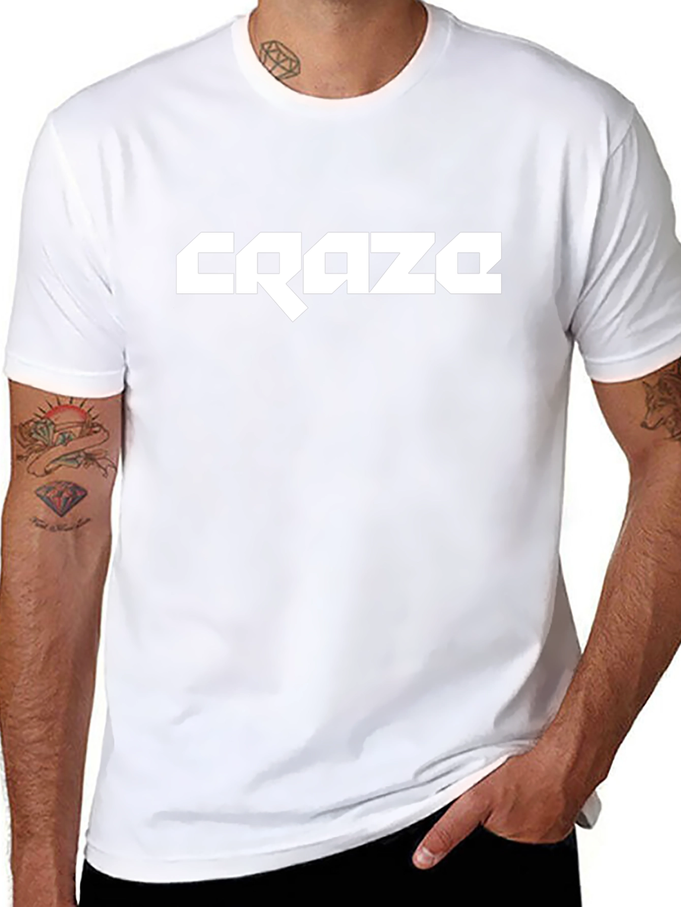 Craze Graphic Tee - Stylish Black Cotton T-Shirt