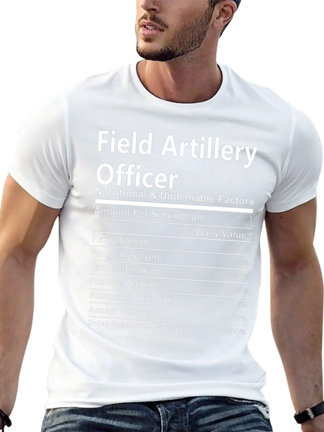 Field Artillery Officer Nutrition Facts T-Shirt