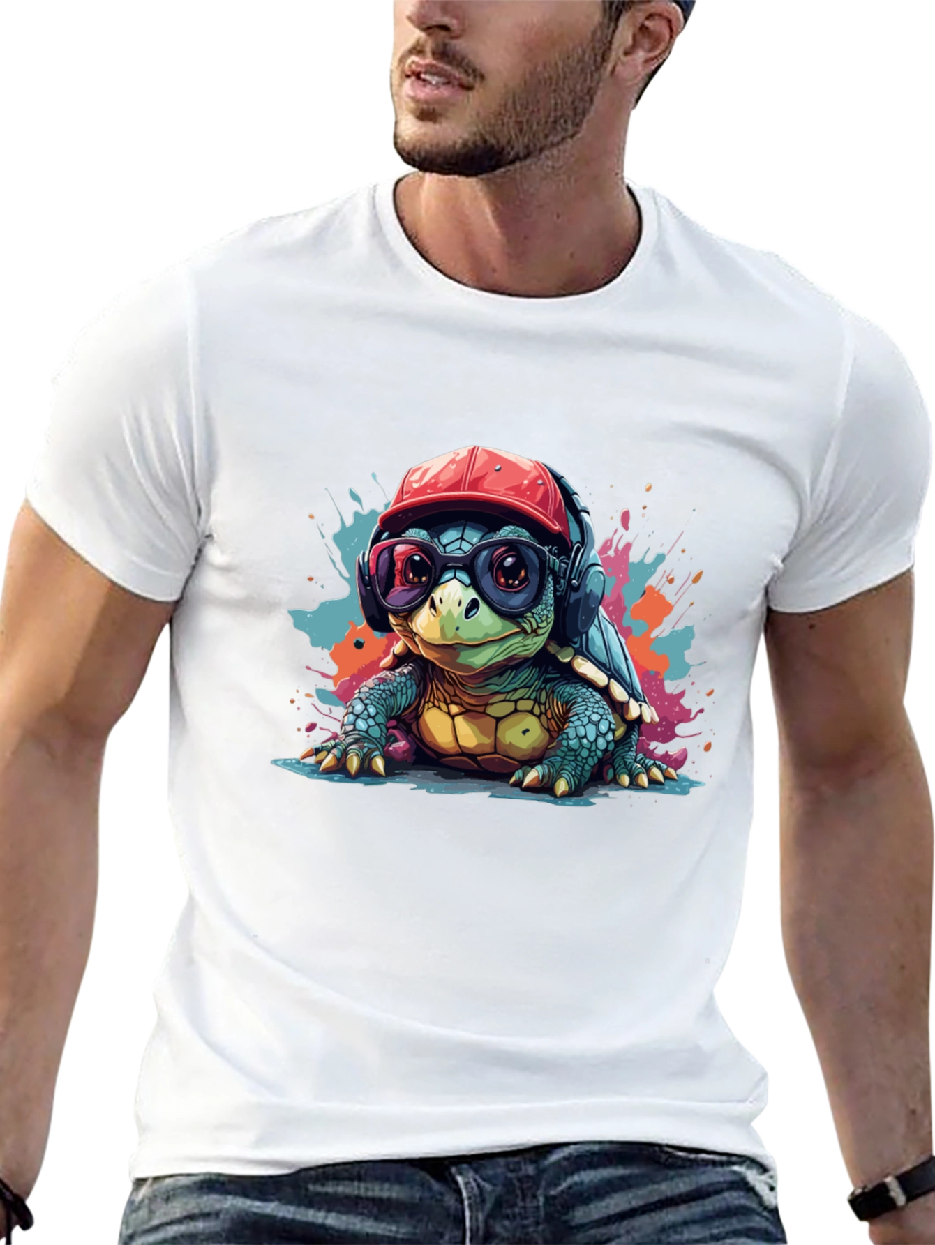 Cool Turtle Graphic Tee