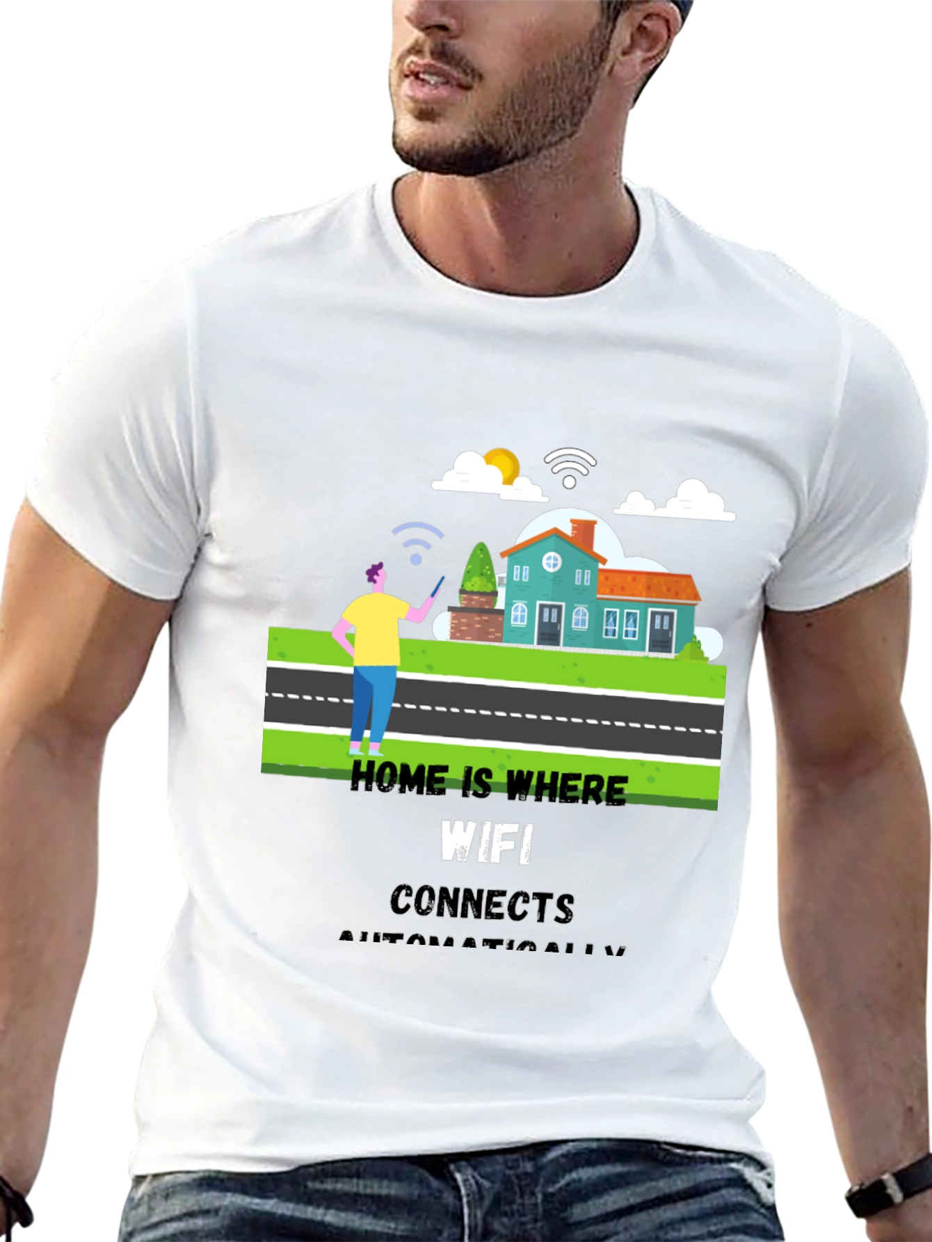 Home WiFi T-Shirt - Connect Automatically!