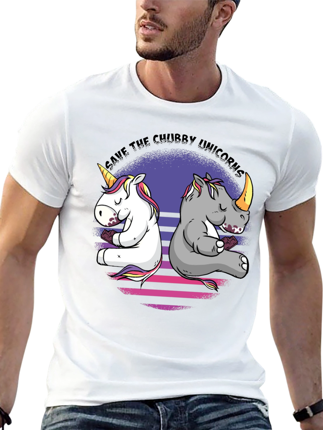Save the Chubby Unicorns Graphic Tee