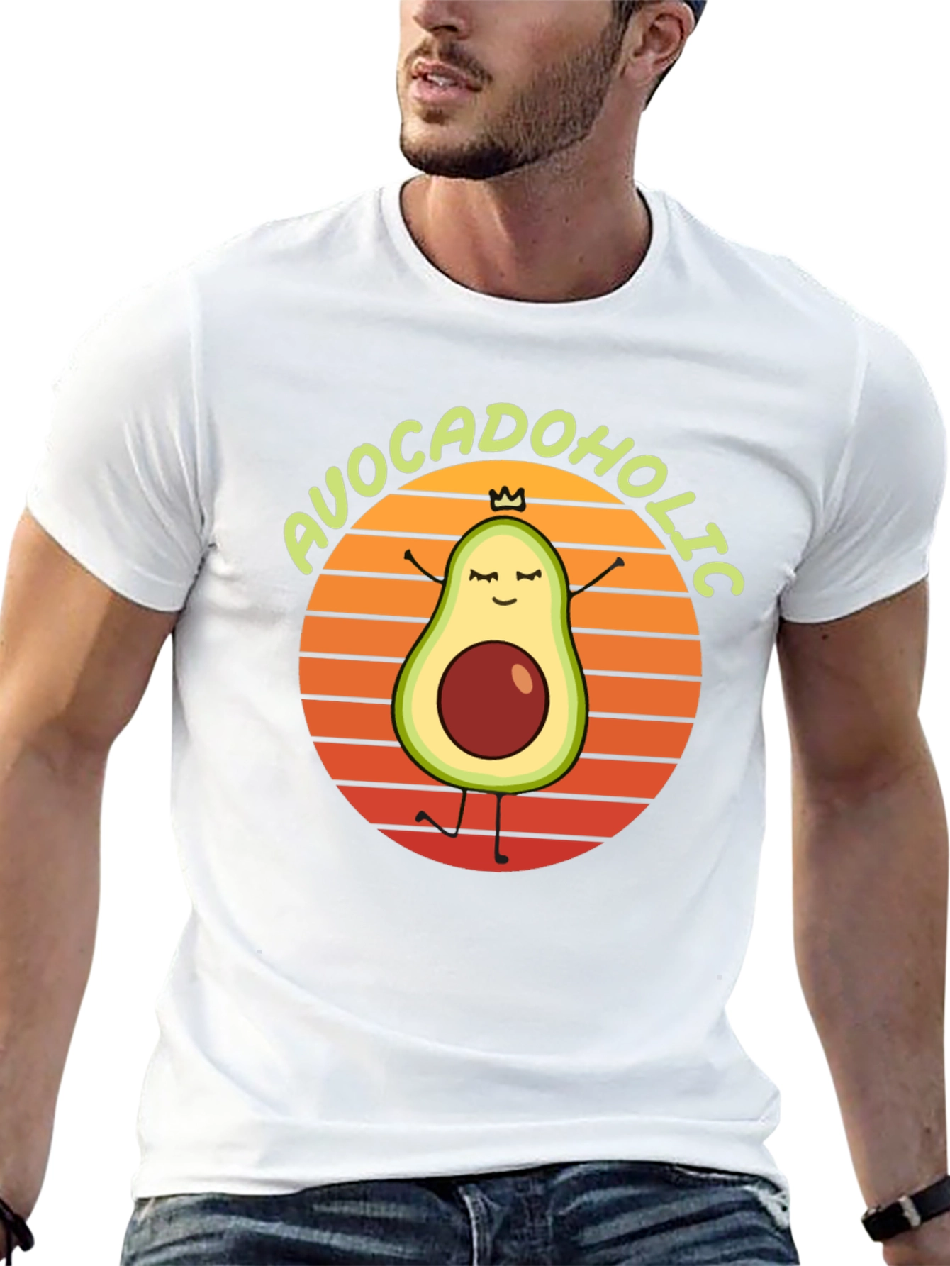 Avocadoholic Graphic T-Shirt