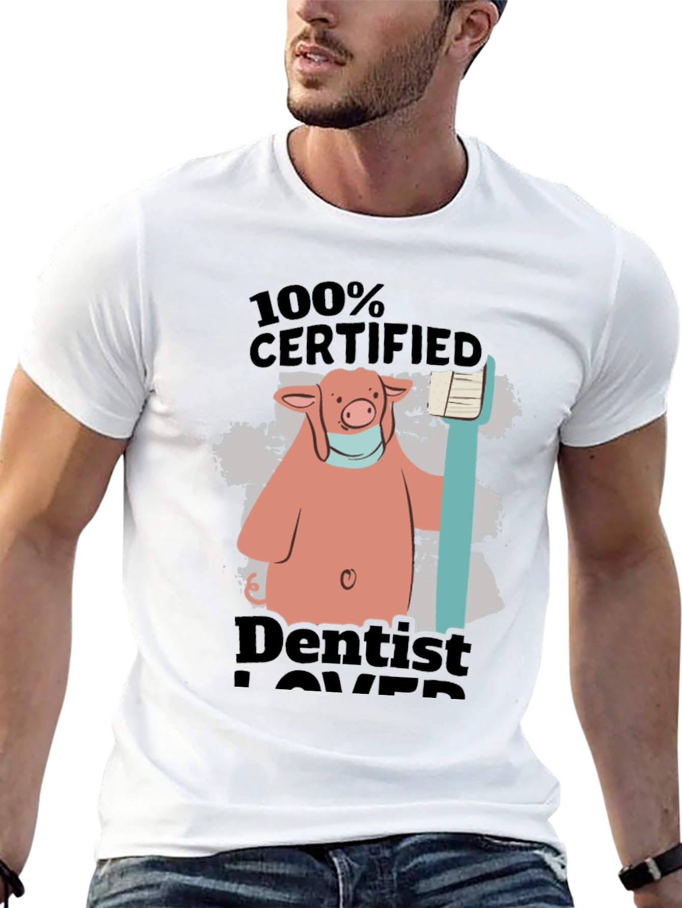 Certified Dentist Lover Pig T-Shirt