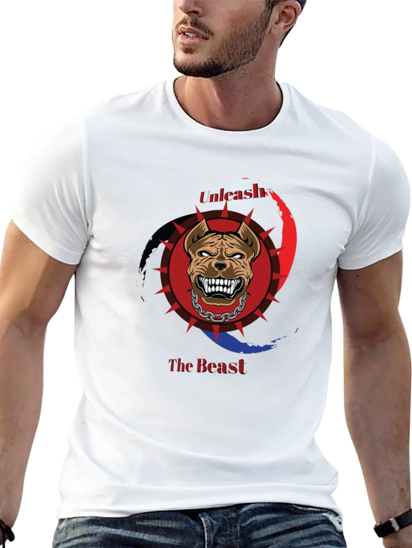 Unleash The Beast T-Shirt - Pitbull Graphic Tee