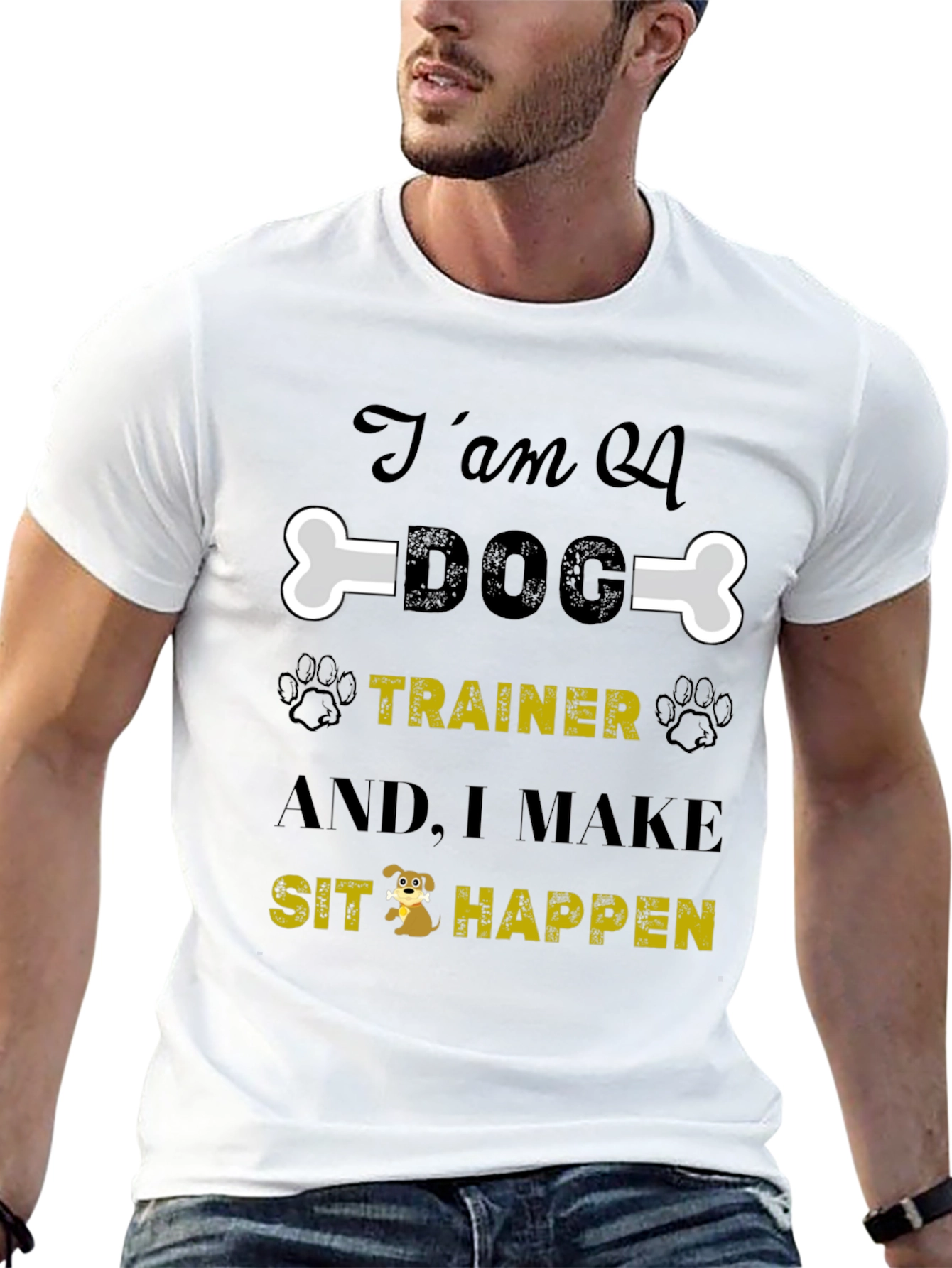Dog Trainer T-Shirt - Sit Happens Tee