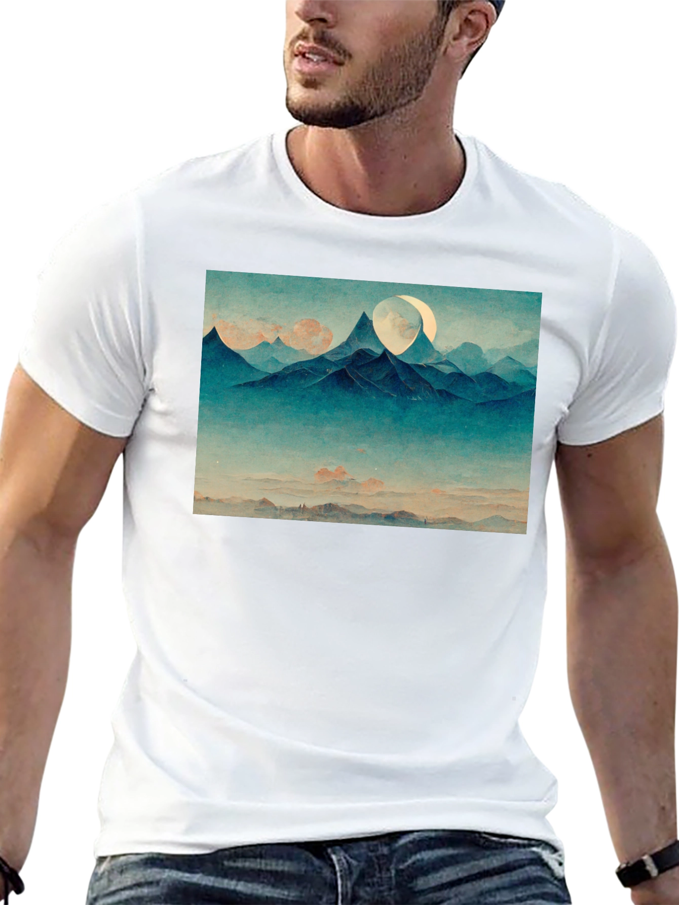 Mountain Vista Graphic Tee - Black