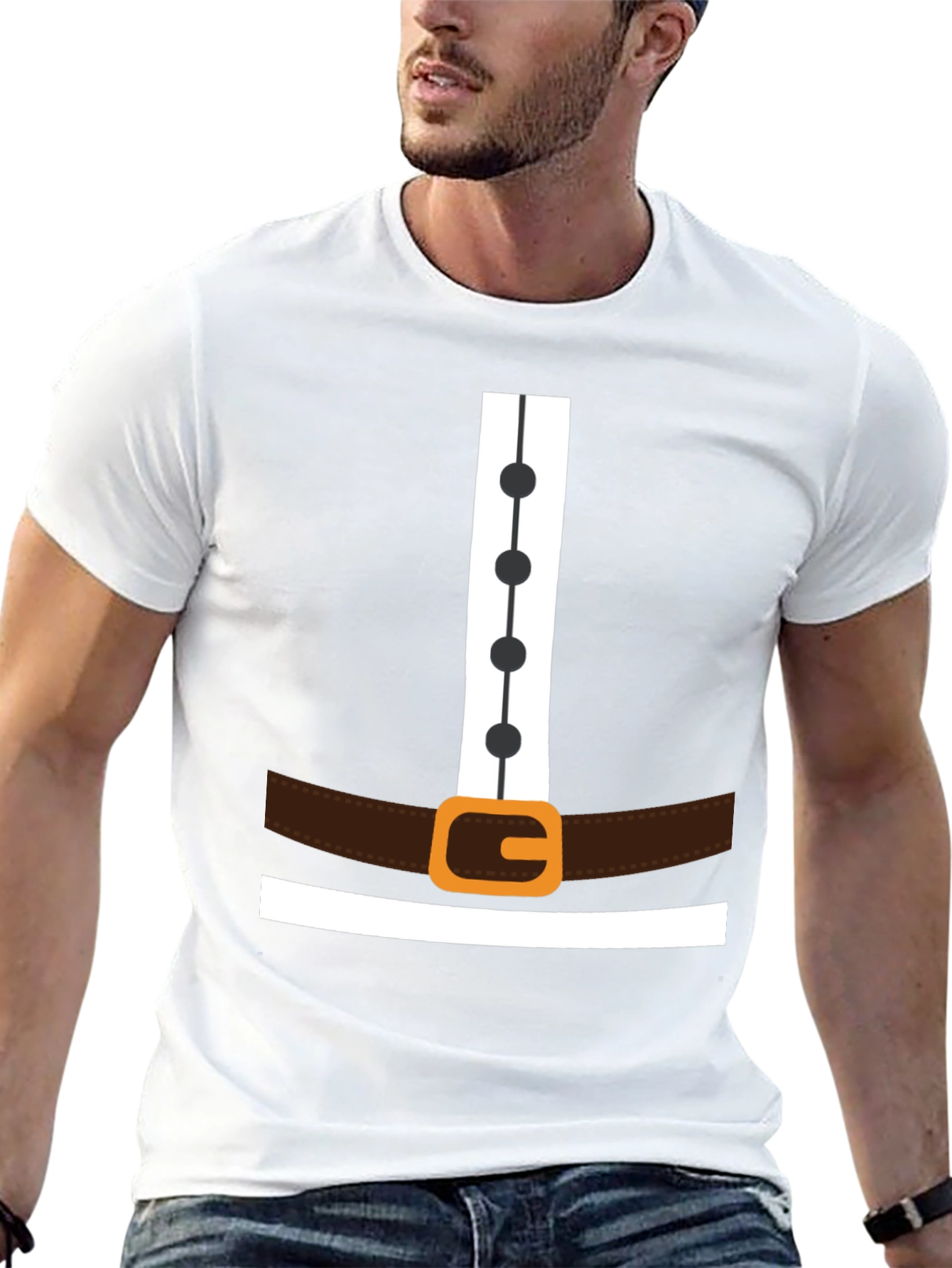 Pilgrim Costume T-Shirt - Thanksgiving Festive Apparel