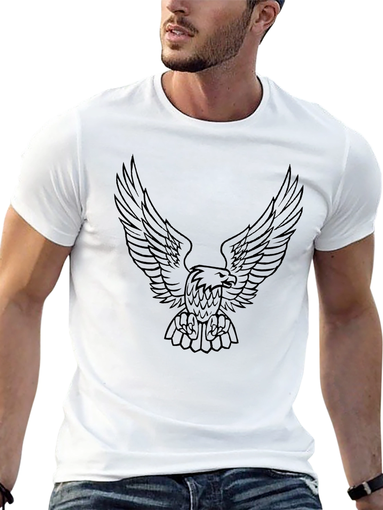 Eagle Graphic Black T-Shirt | Casual Style