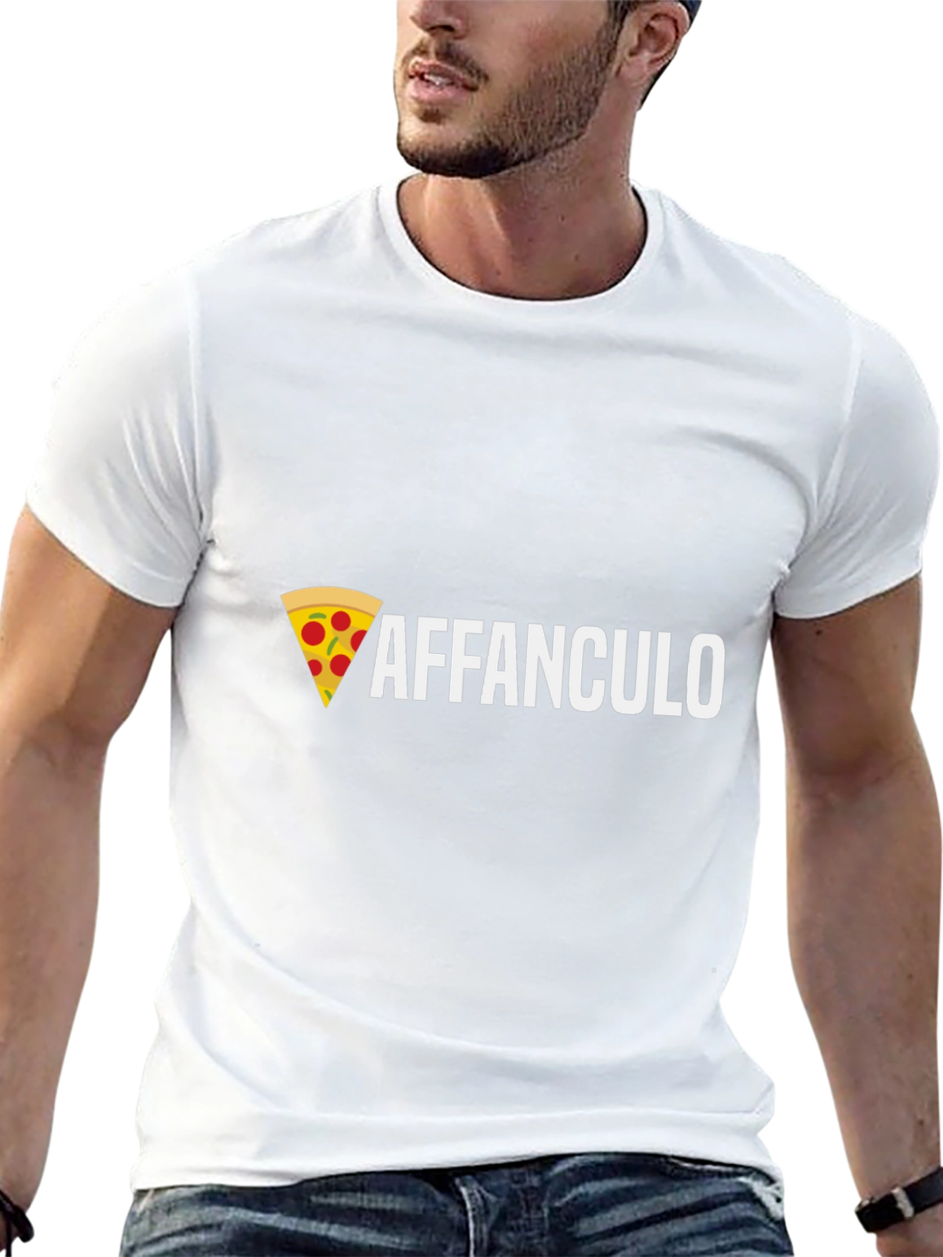 Affanculo Pizza Graphic T-Shirt