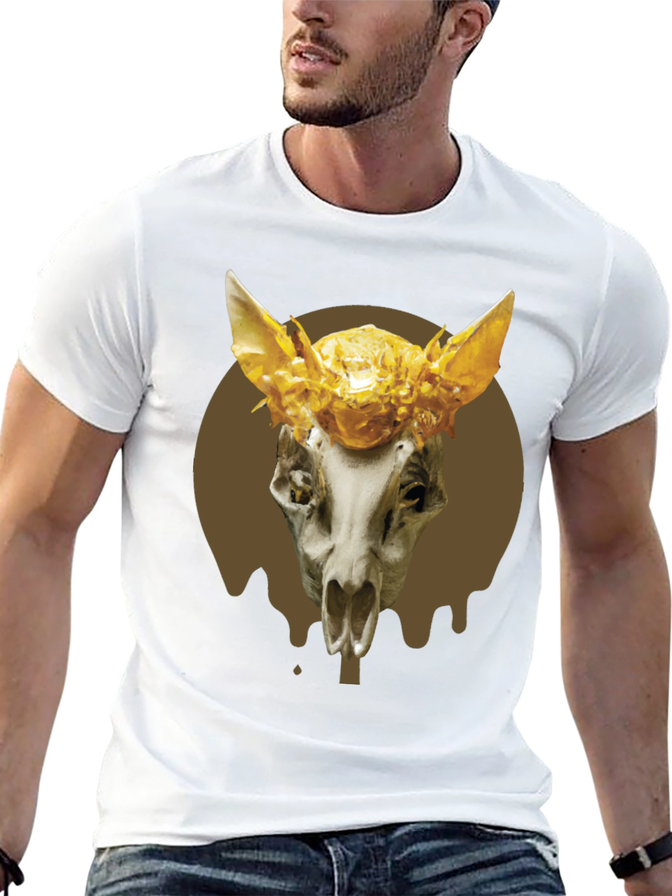 Skull Crown Tee - Unique Graphic Print