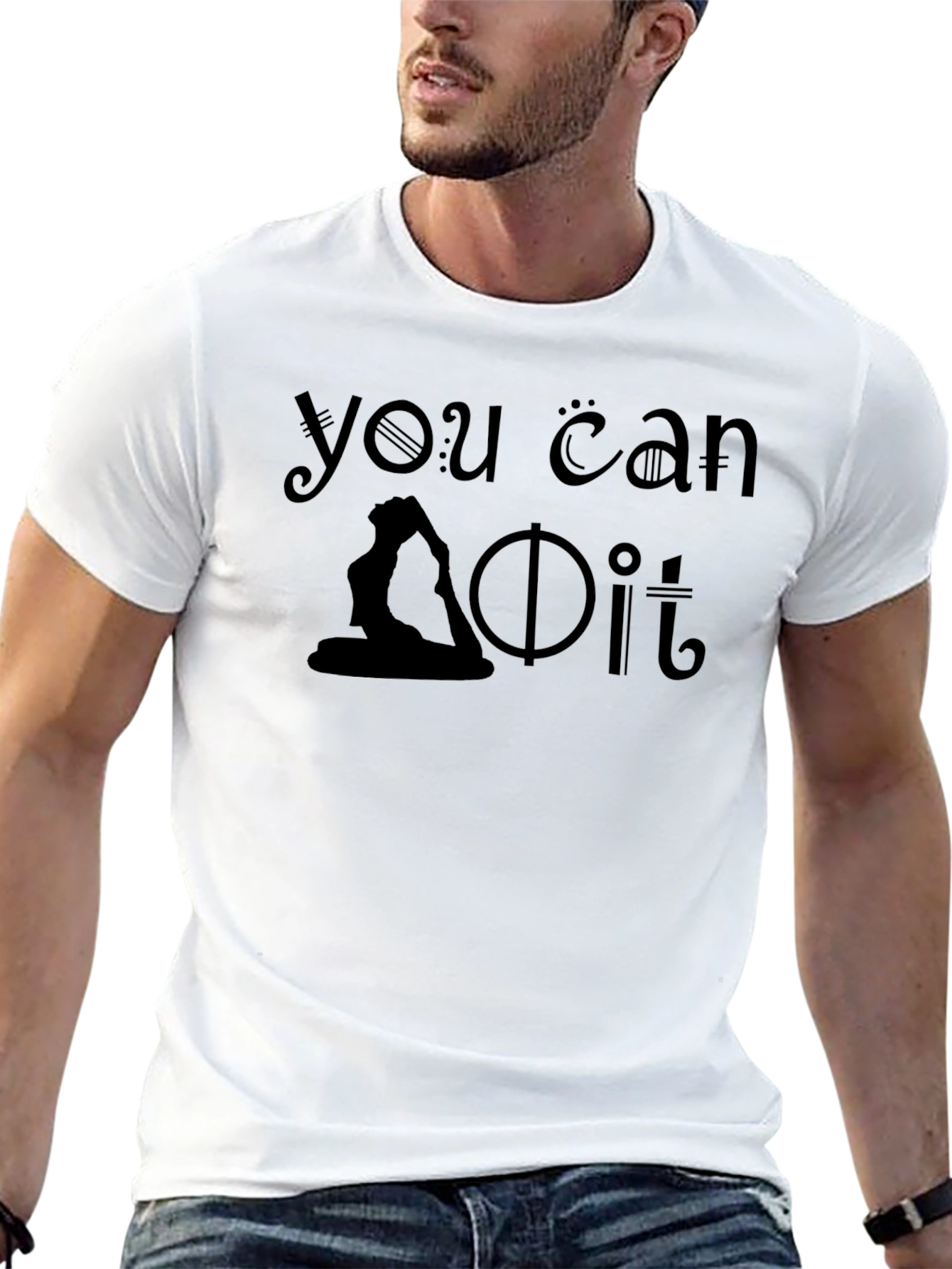 You Can Do It Yoga Silhouette T-Shirt
