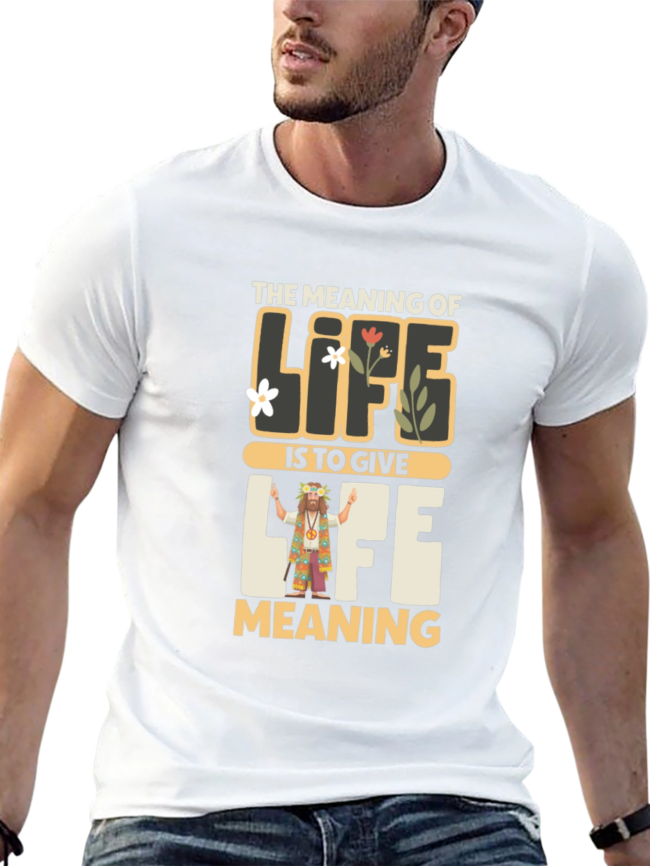 Meaning of Life Graphic Tee - Inspirational Hippie Shirt