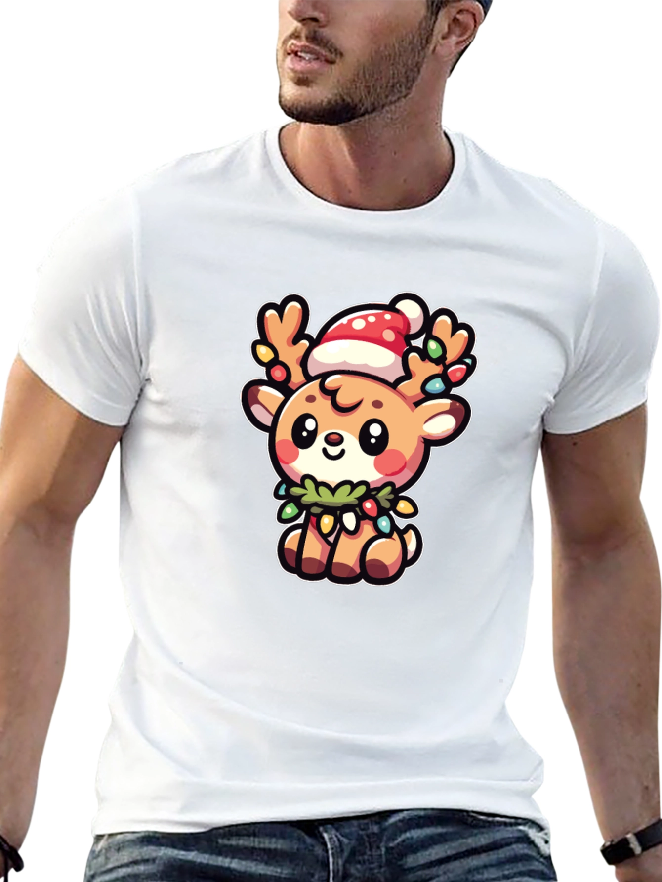 Cute Christmas Reindeer T-Shirt