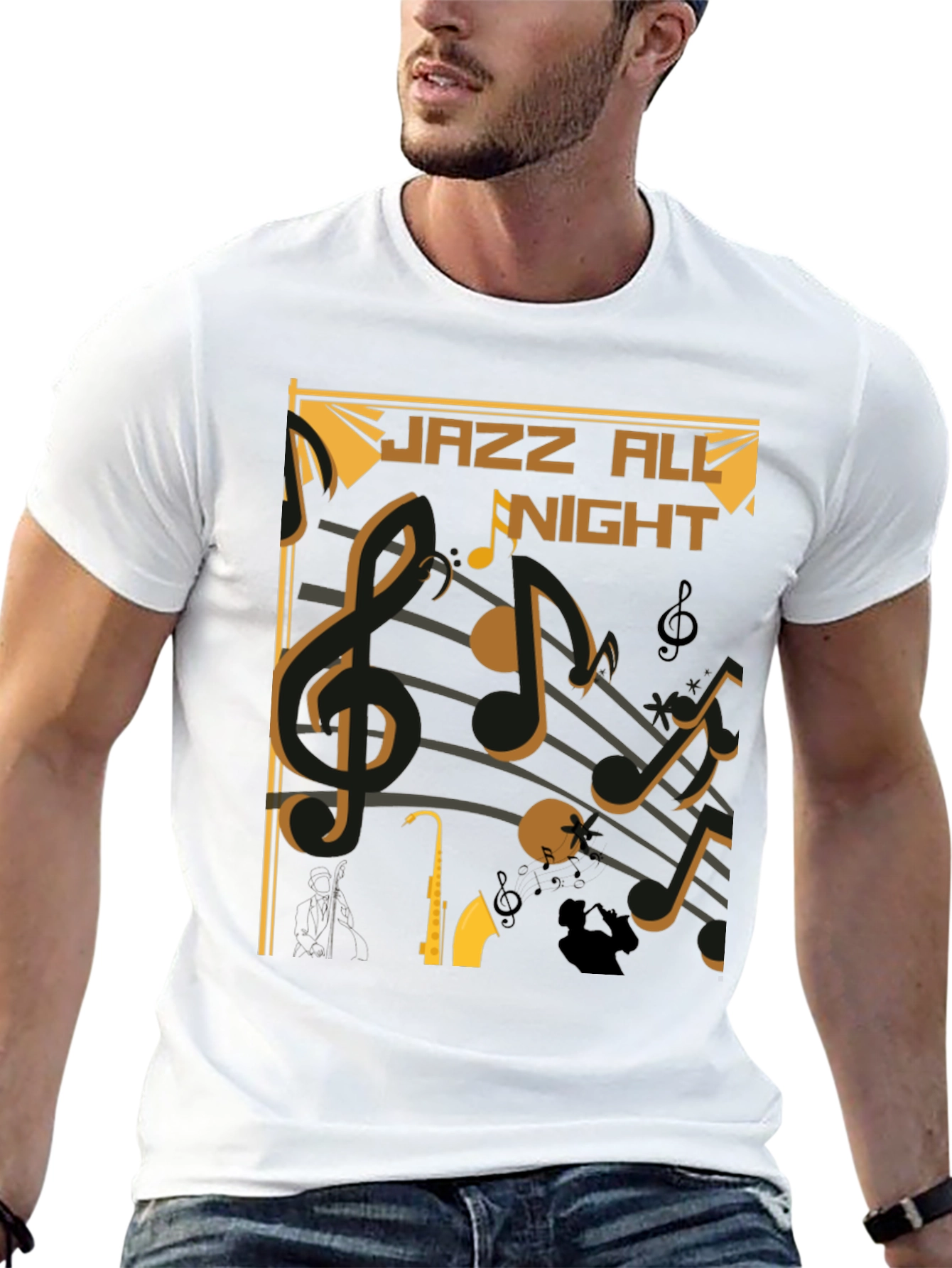 Jazz All Night Graphic T-Shirt